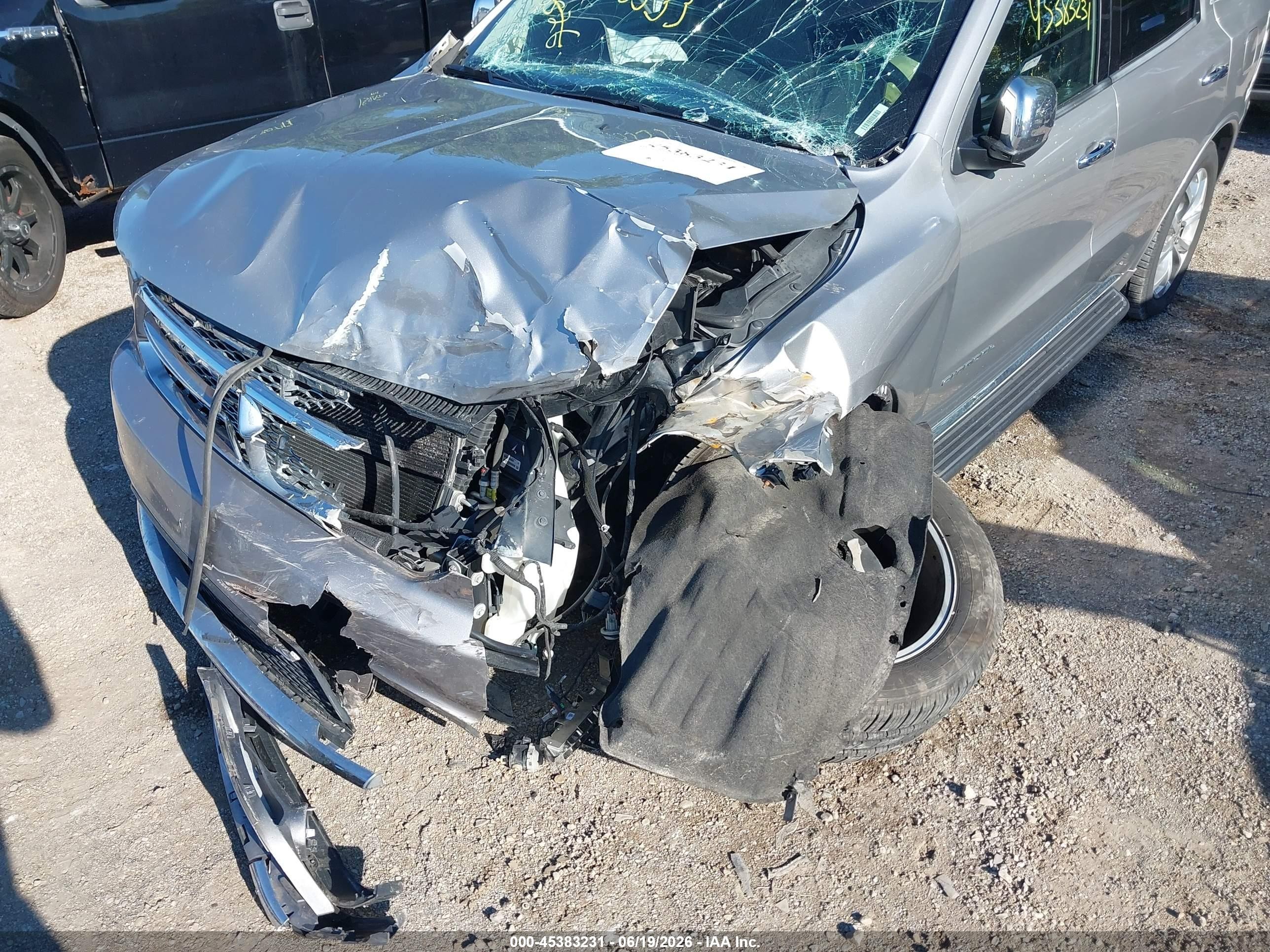 2016 Dodge Durango Citadel Silver vin: 1C4RDJEG7GC475533
