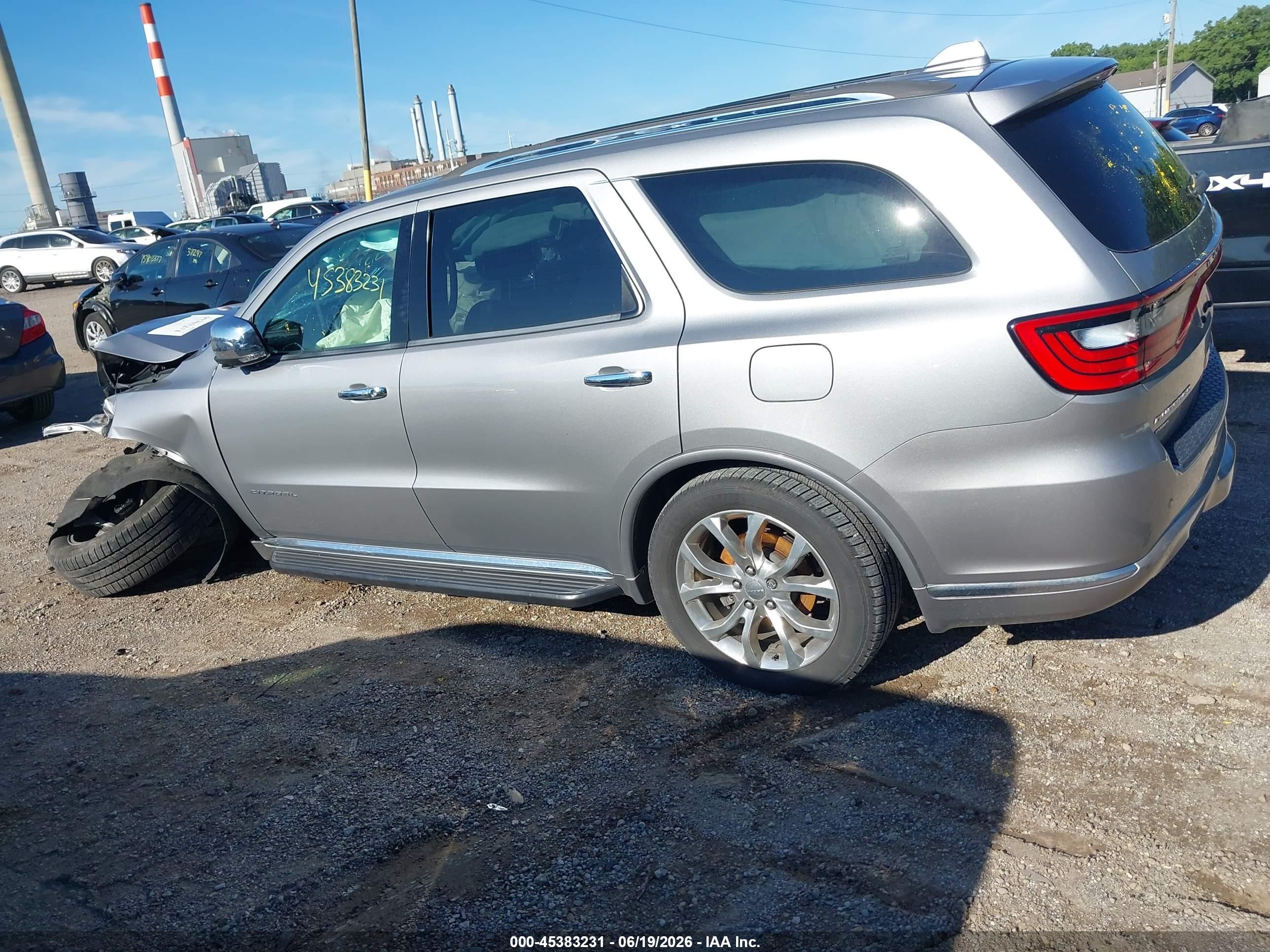 2016 Dodge Durango Citadel Silver vin: 1C4RDJEG7GC475533