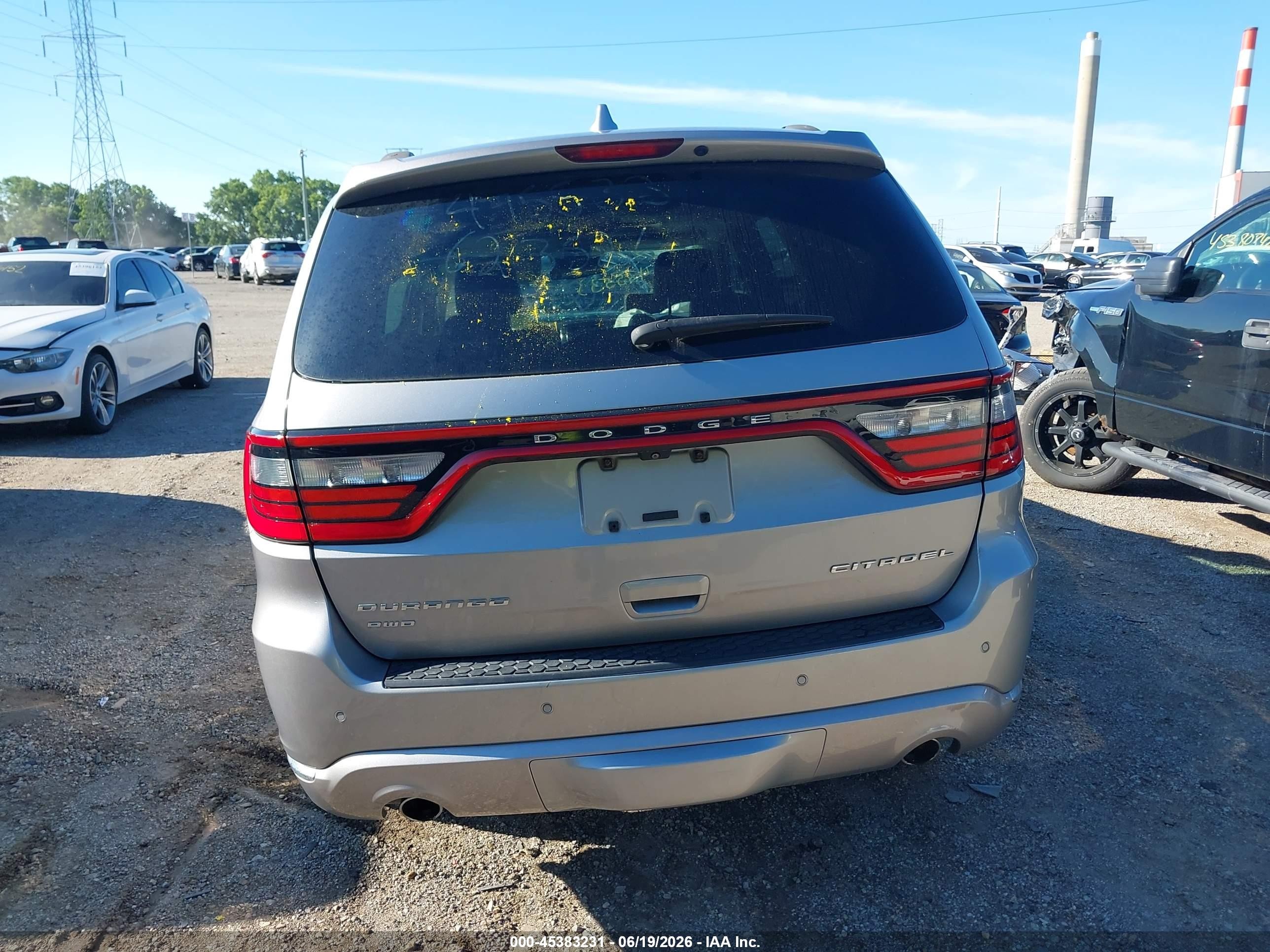 2016 Dodge Durango Citadel Silver vin: 1C4RDJEG7GC475533