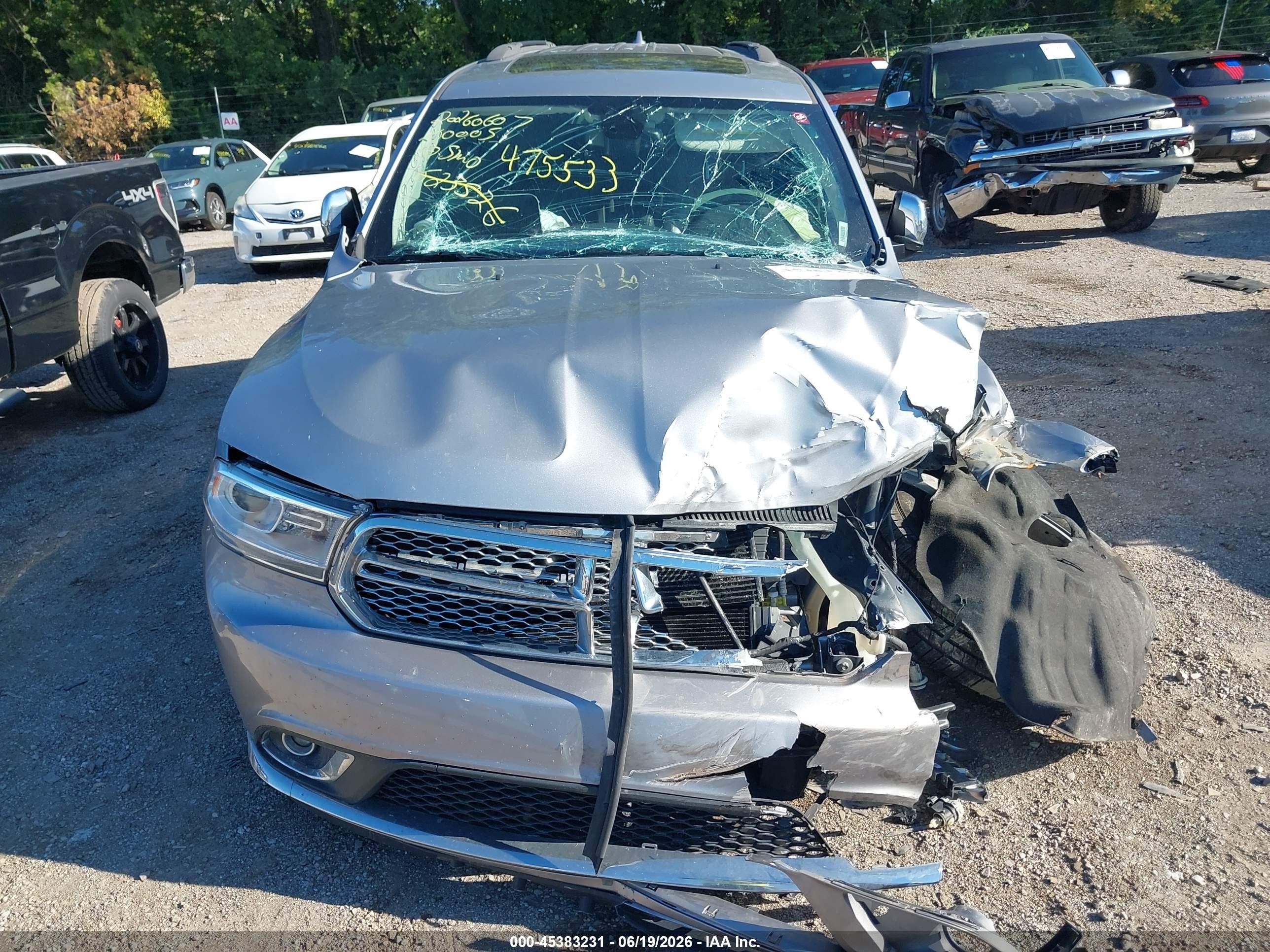 2016 Dodge Durango Citadel Silver vin: 1C4RDJEG7GC475533
