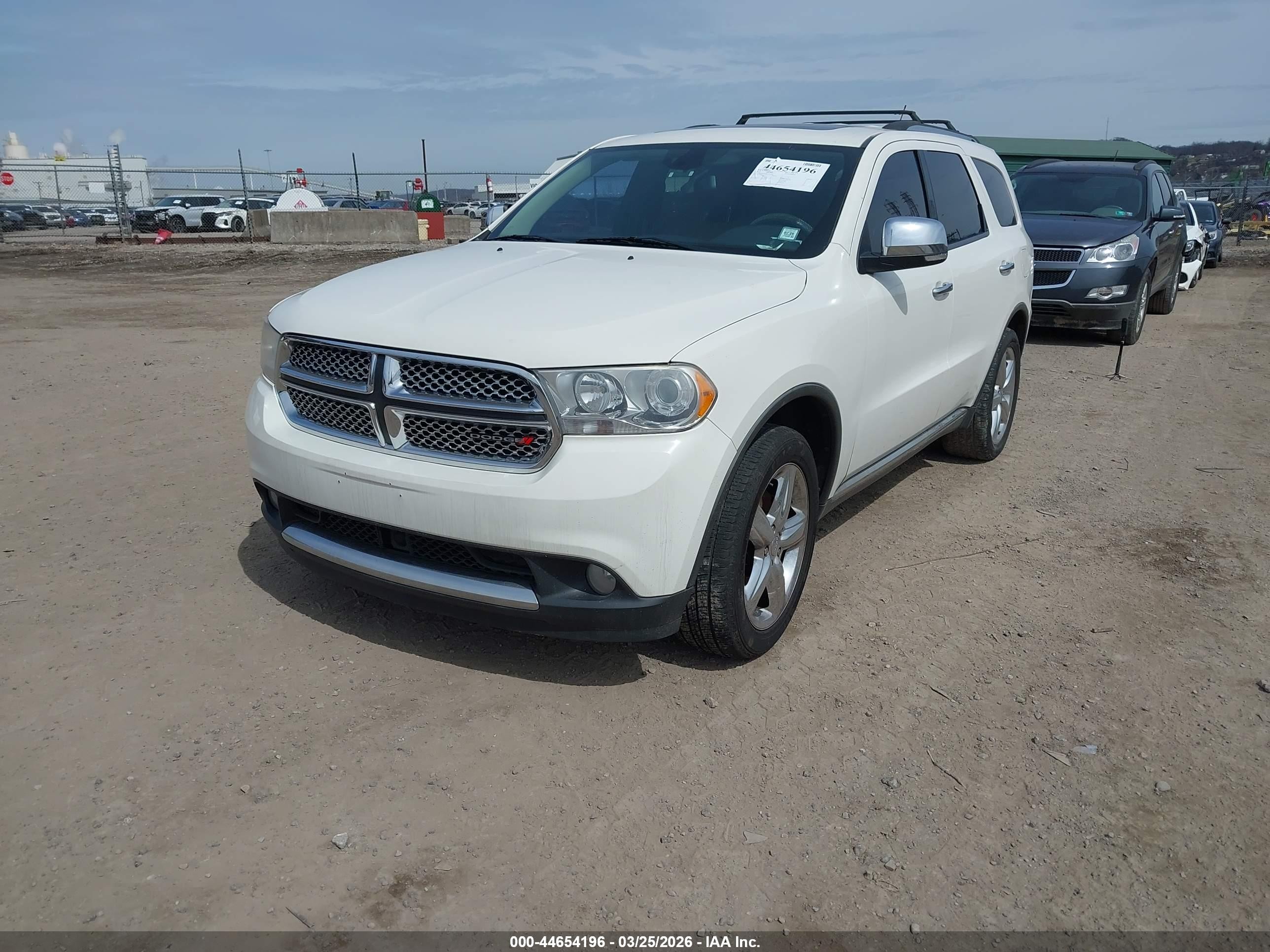 2012 Dodge Durango Citadel White vin: 1C4RDJEG8CC112796