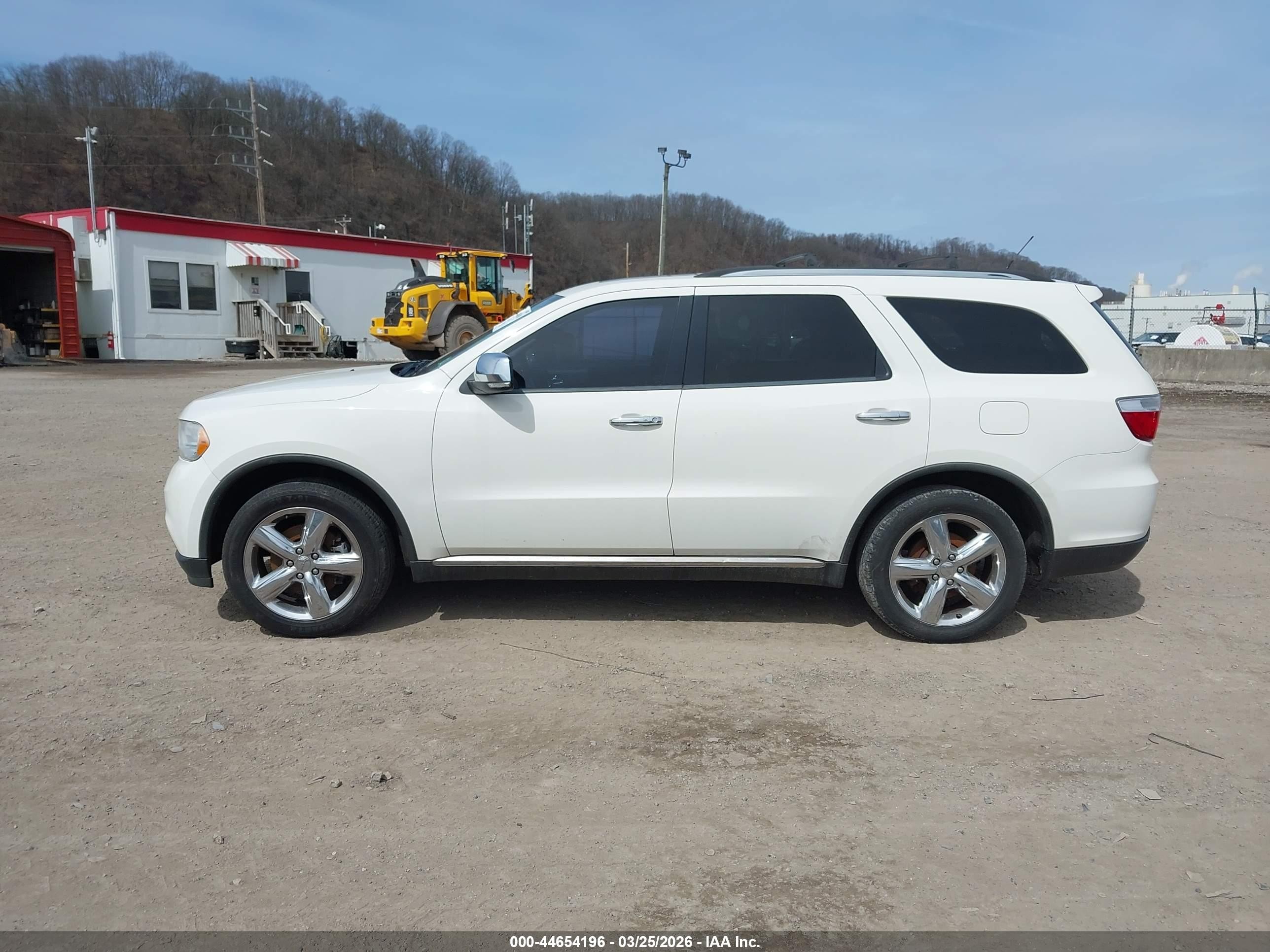 2012 Dodge Durango Citadel White vin: 1C4RDJEG8CC112796