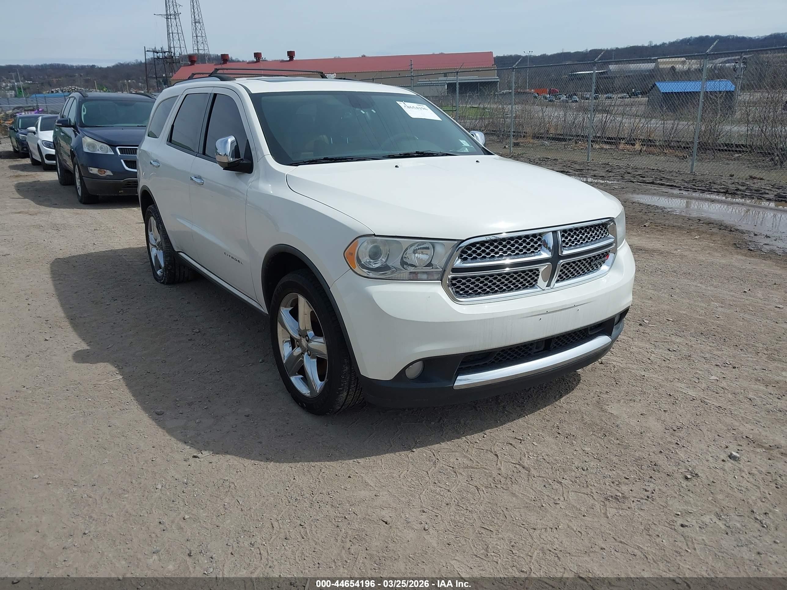 2012 Dodge Durango Citadel Белый vin: 1C4RDJEG8CC112796