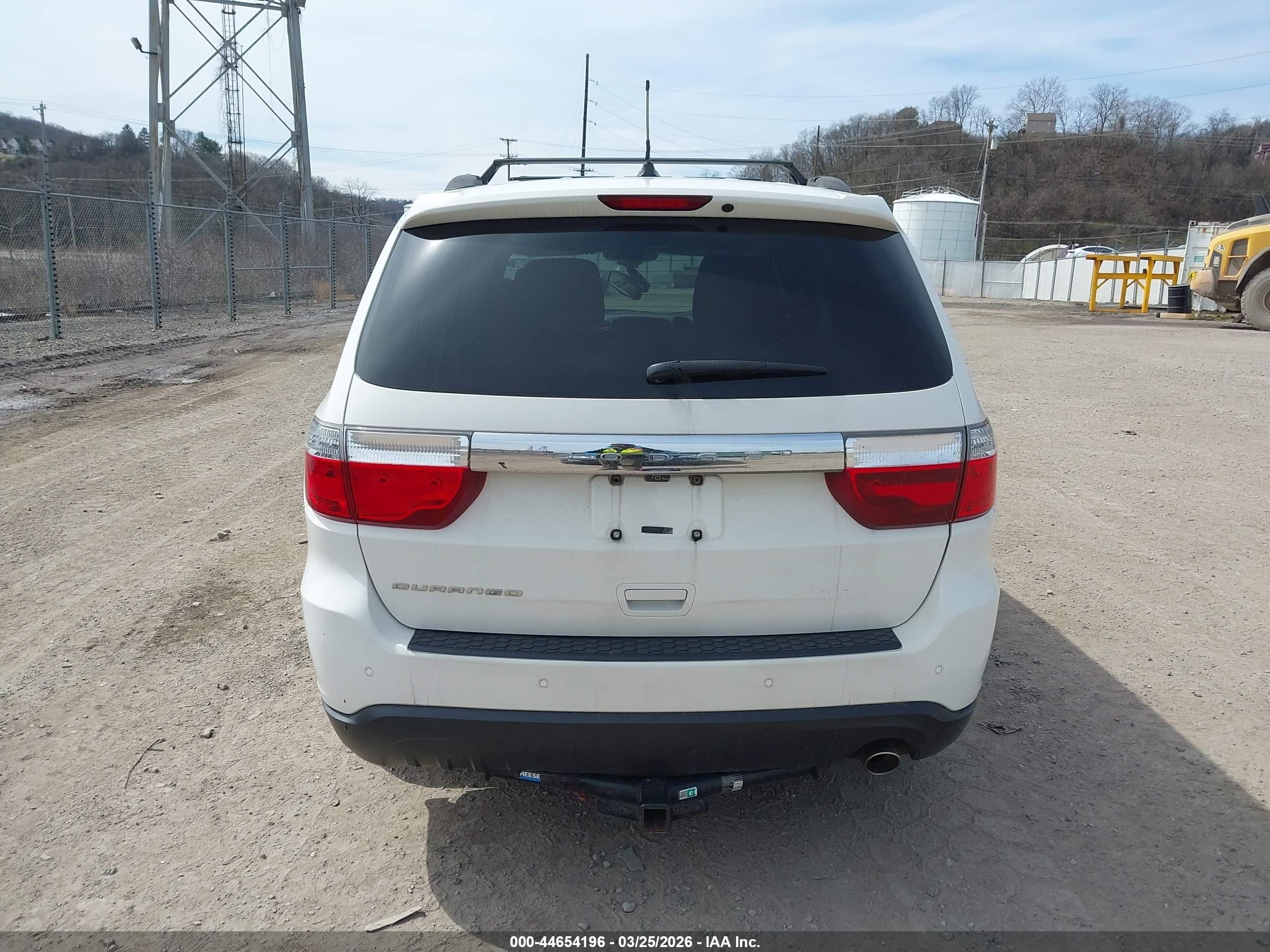 2012 Dodge Durango Citadel White vin: 1C4RDJEG8CC112796