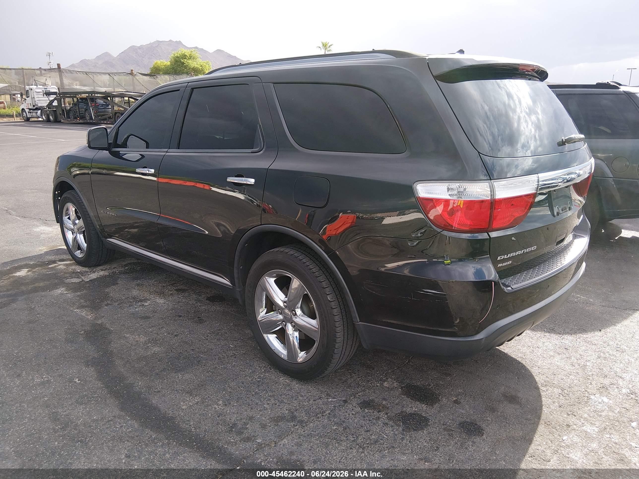 2012 Dodge Durango Citadel Black vin: 1C4RDJEG9CC321108