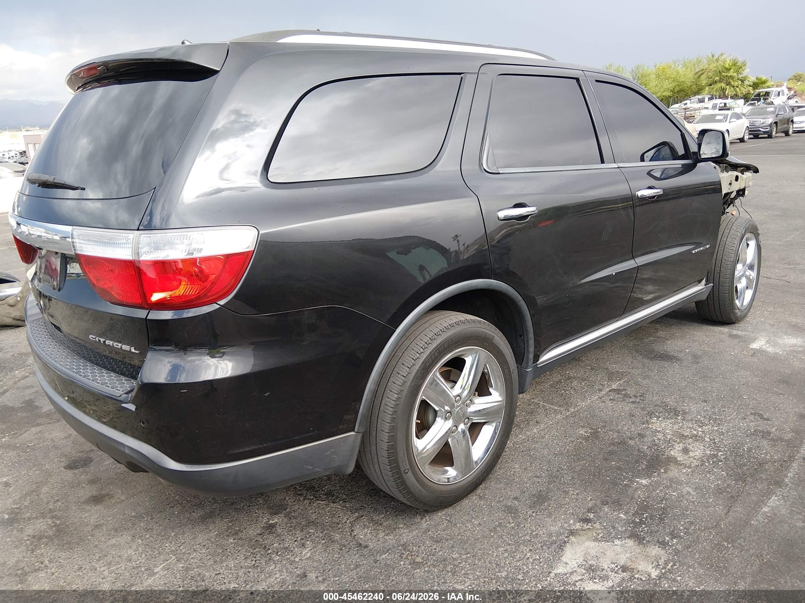 2012 Dodge Durango Citadel Black vin: 1C4RDJEG9CC321108