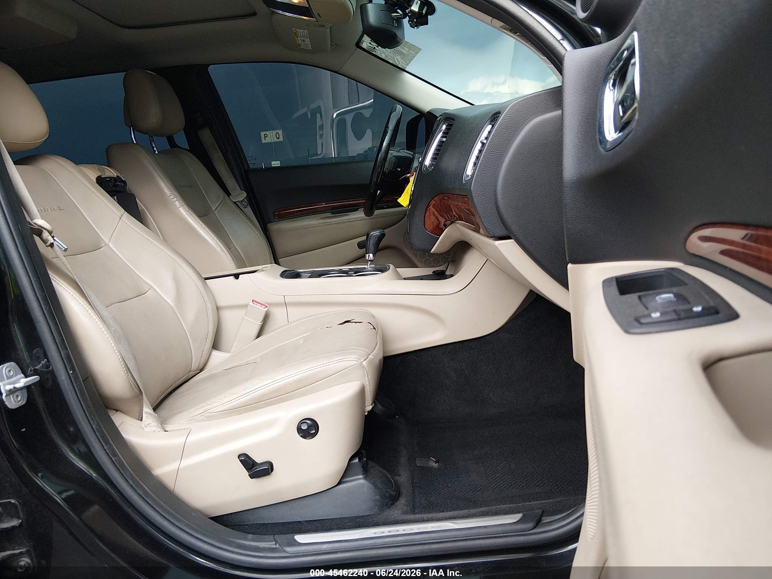 2012 Dodge Durango Citadel Black vin: 1C4RDJEG9CC321108
