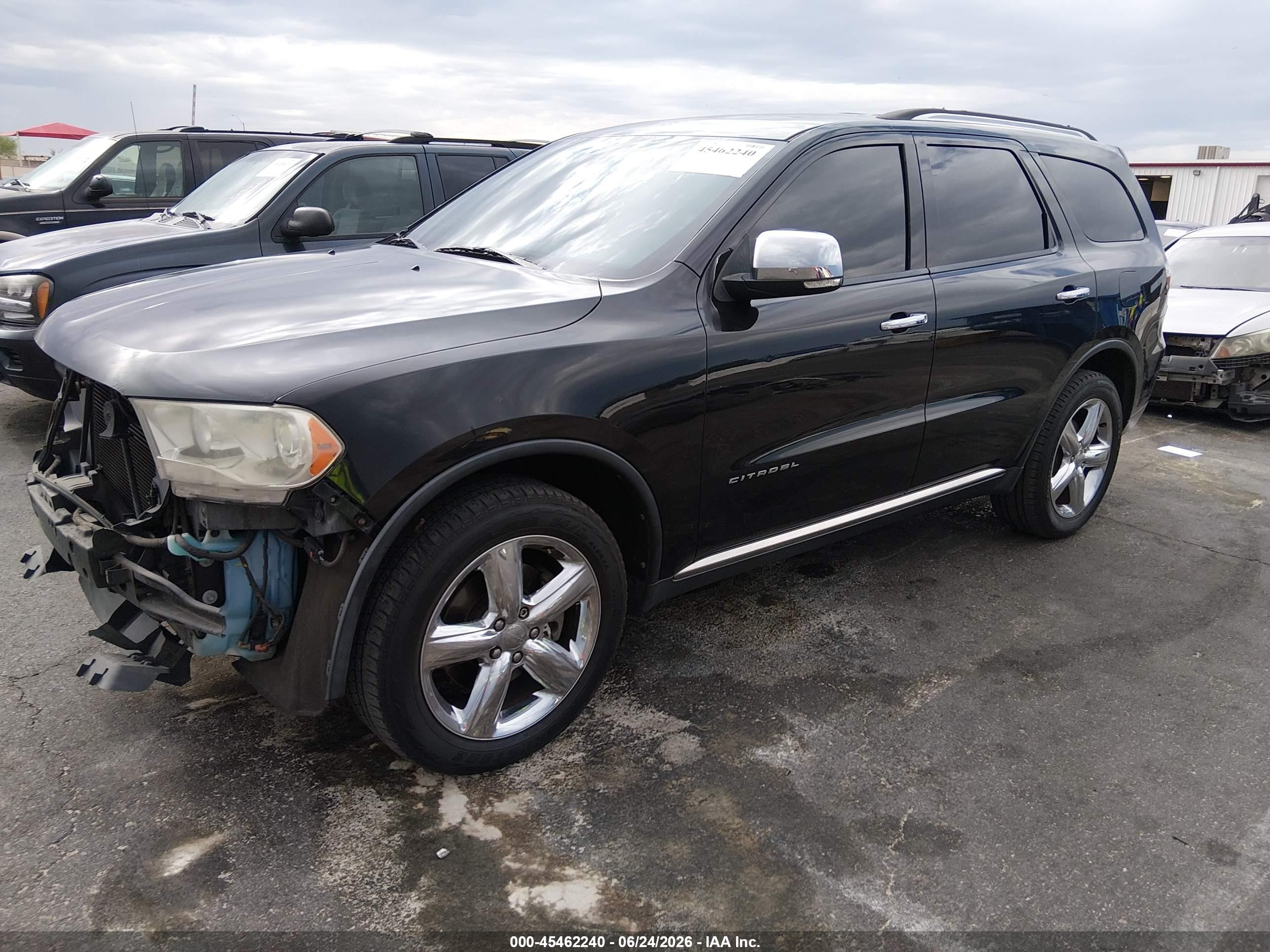 2012 Dodge Durango Citadel Black vin: 1C4RDJEG9CC321108