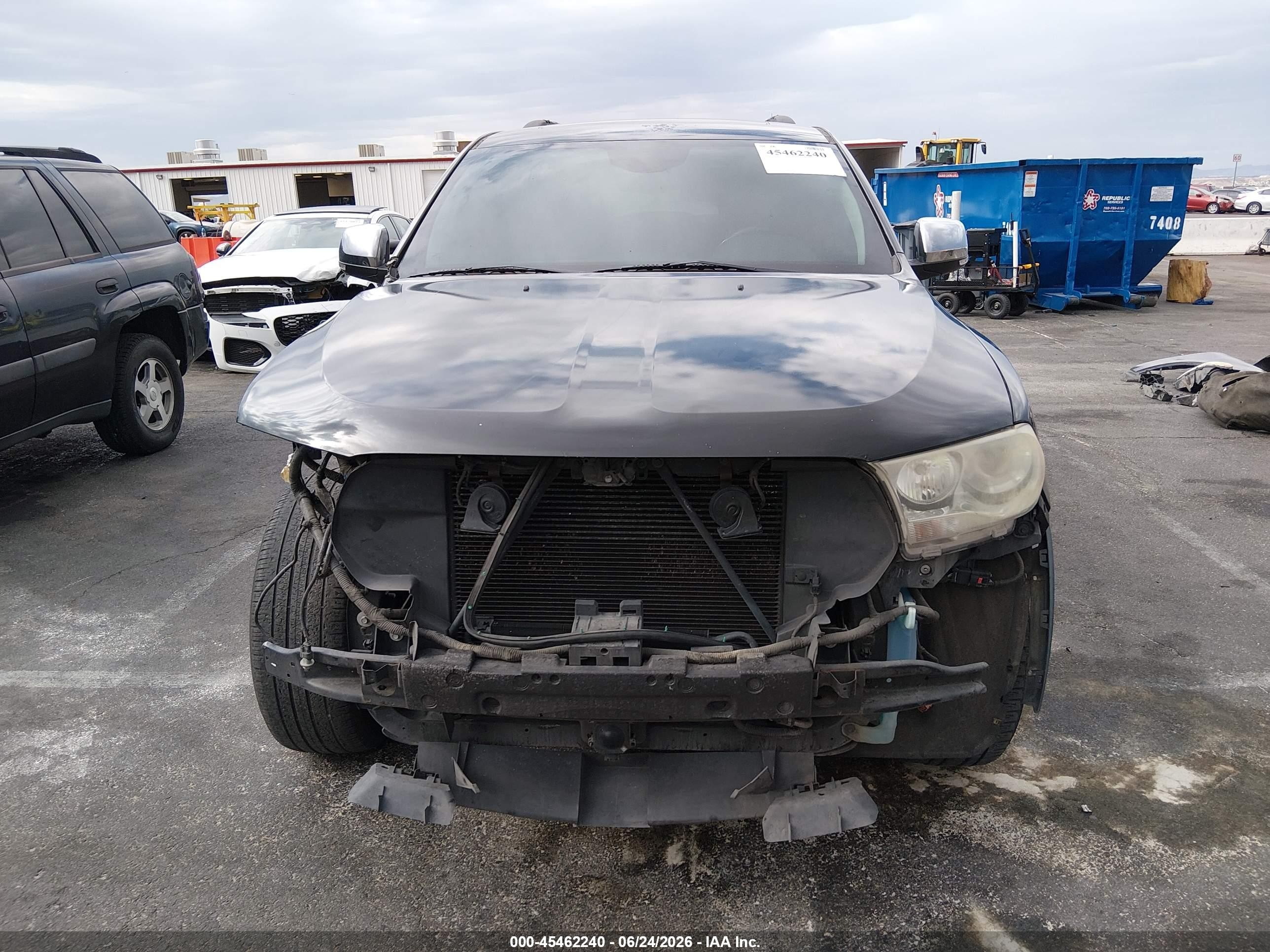2012 Dodge Durango Citadel Black vin: 1C4RDJEG9CC321108
