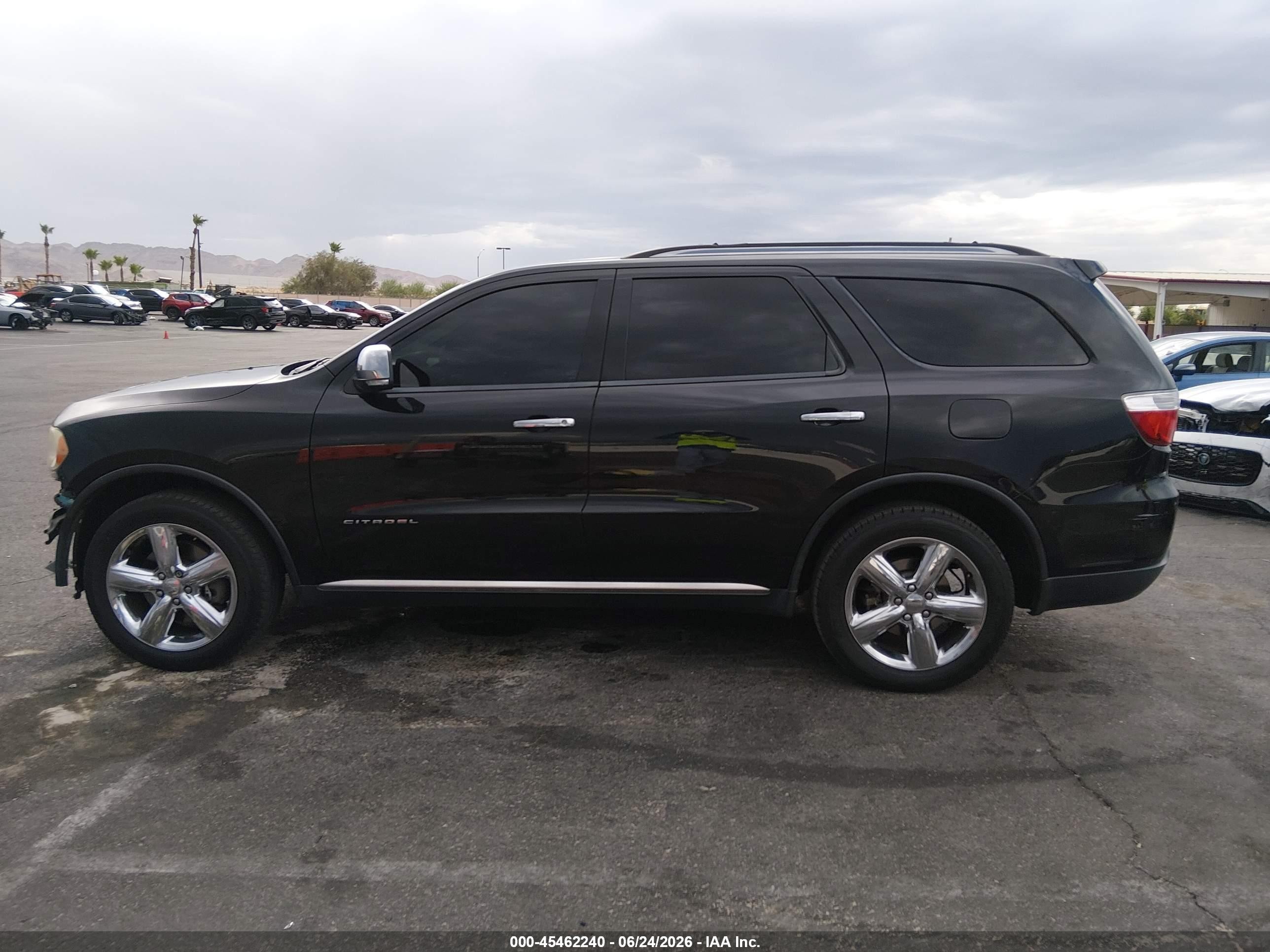 2012 Dodge Durango Citadel Black vin: 1C4RDJEG9CC321108