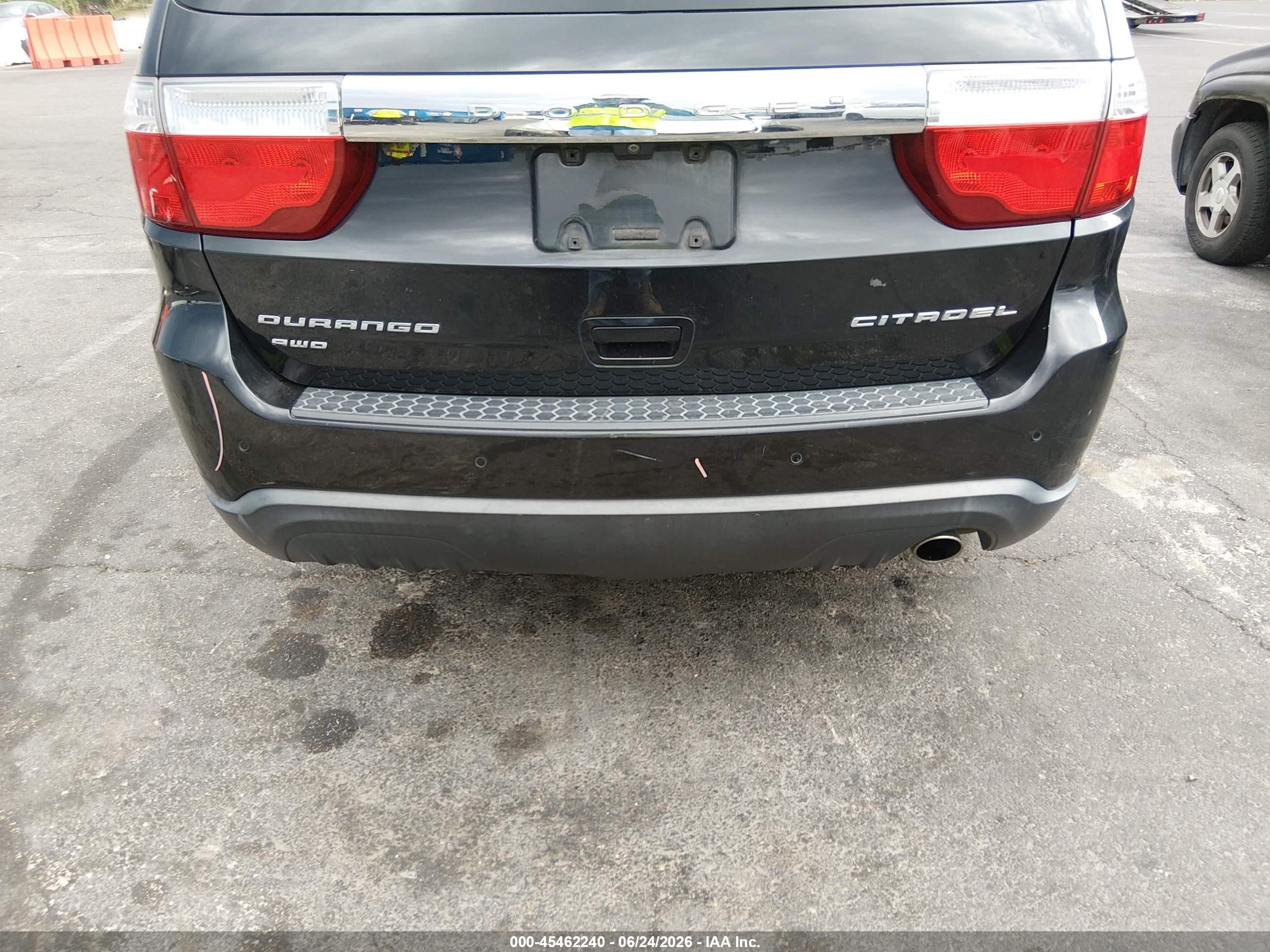 2012 Dodge Durango Citadel Black vin: 1C4RDJEG9CC321108