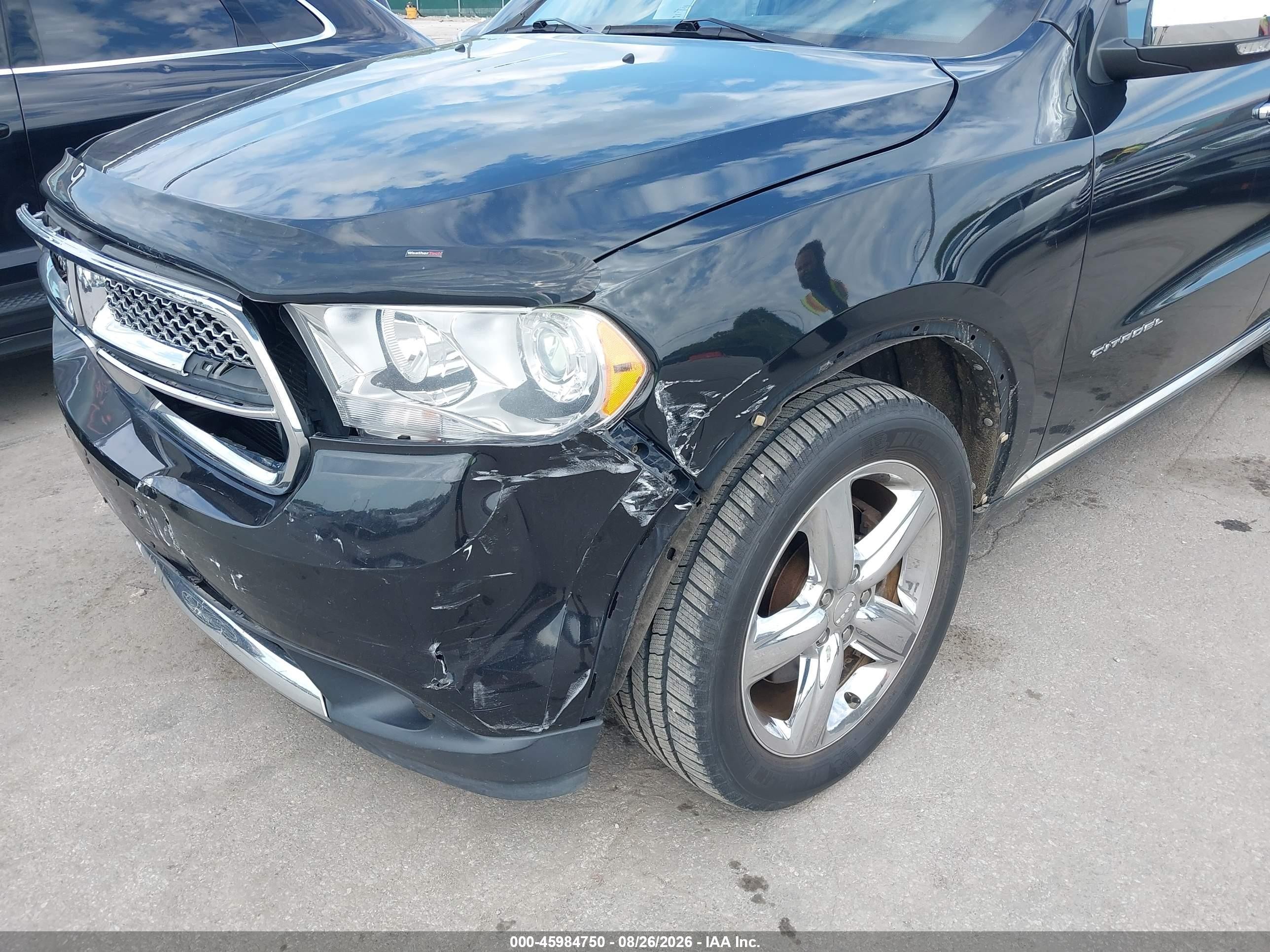 2013 Dodge Durango Citadel Черный vin: 1C4RDJEG9DC556979