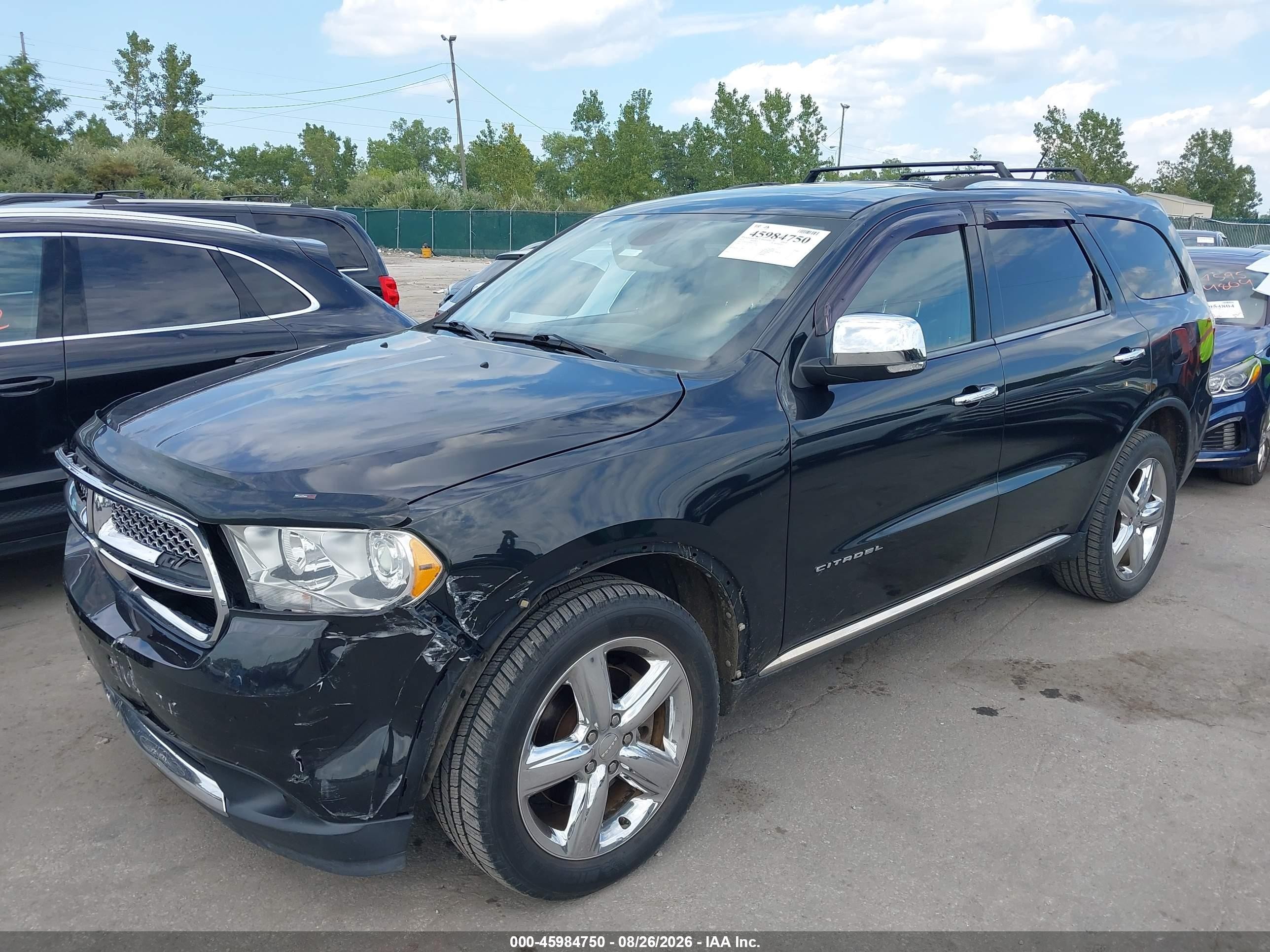 2013 Dodge Durango Citadel Черный vin: 1C4RDJEG9DC556979
