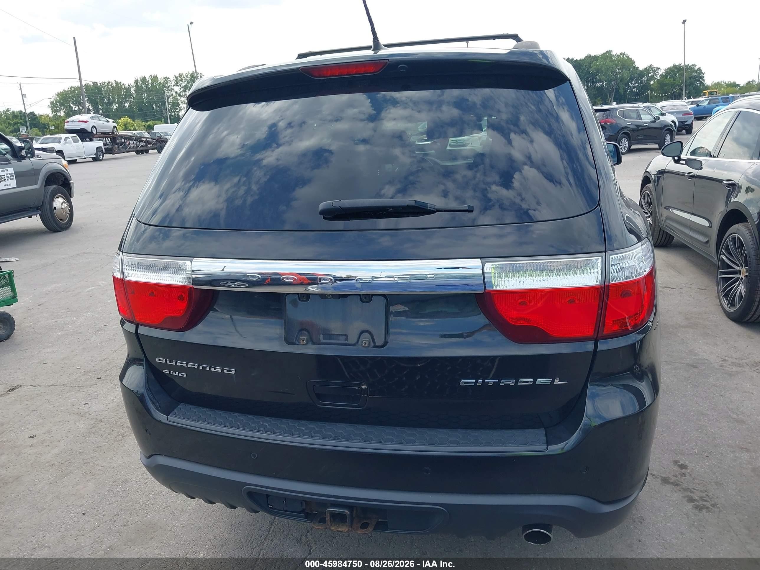 2013 Dodge Durango Citadel Черный vin: 1C4RDJEG9DC556979