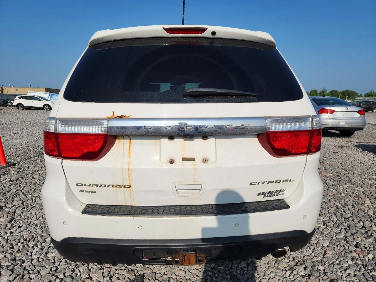 2013 Dodge Durango Citadel White vin: 1C4RDJEG9DC604822