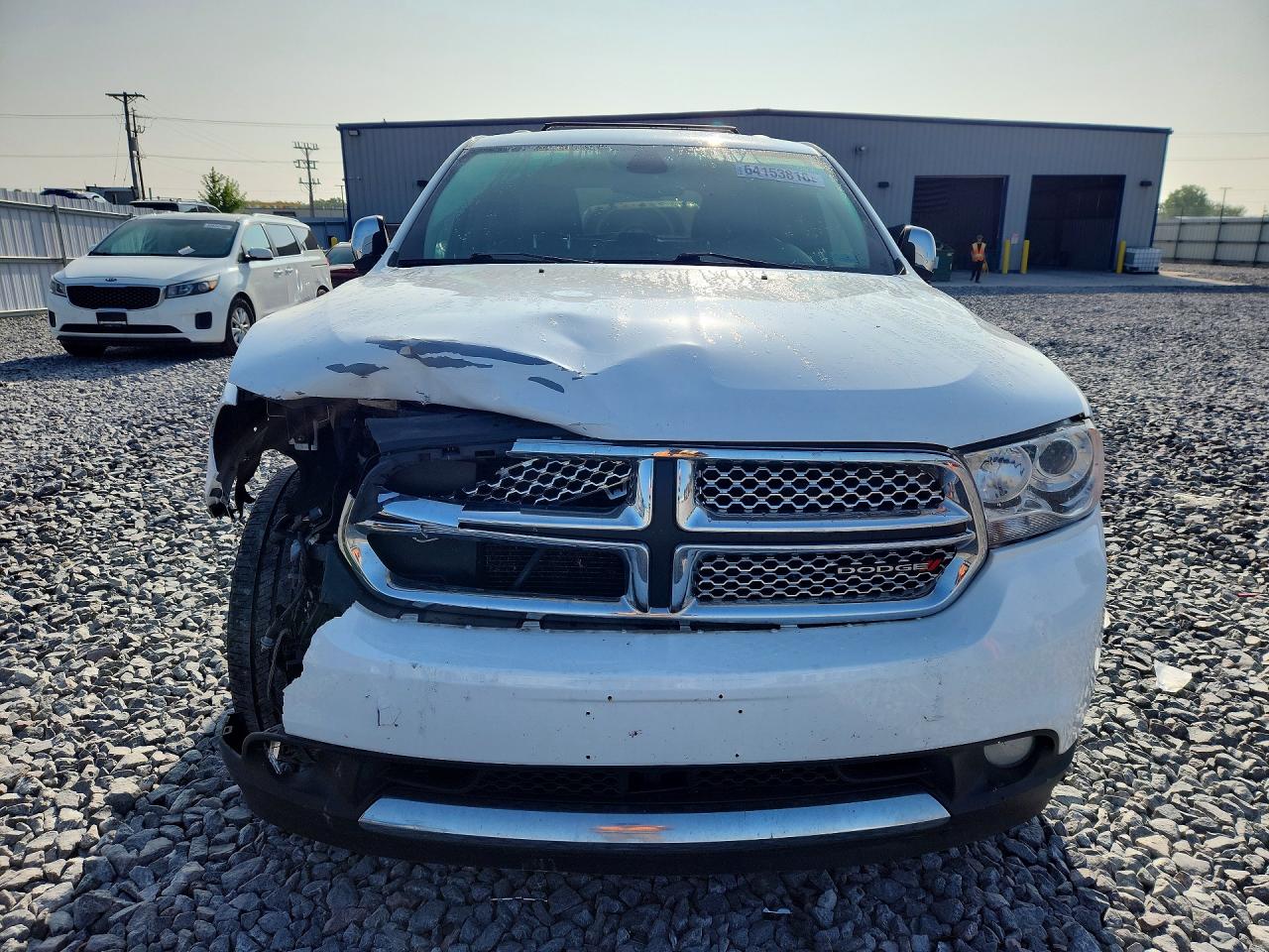 2013 Dodge Durango Citadel White vin: 1C4RDJEG9DC604822