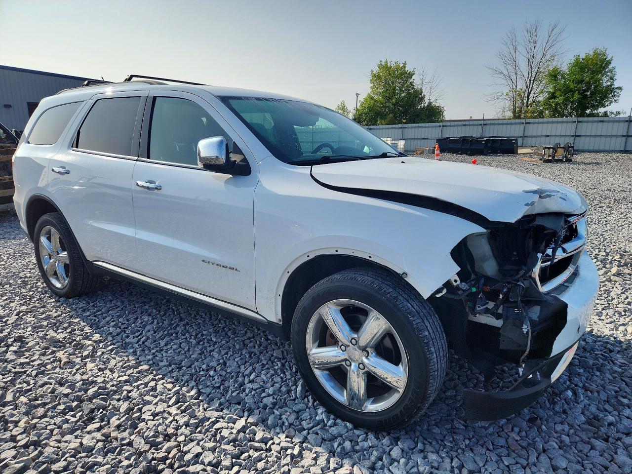 2013 Dodge Durango Citadel White vin: 1C4RDJEG9DC604822