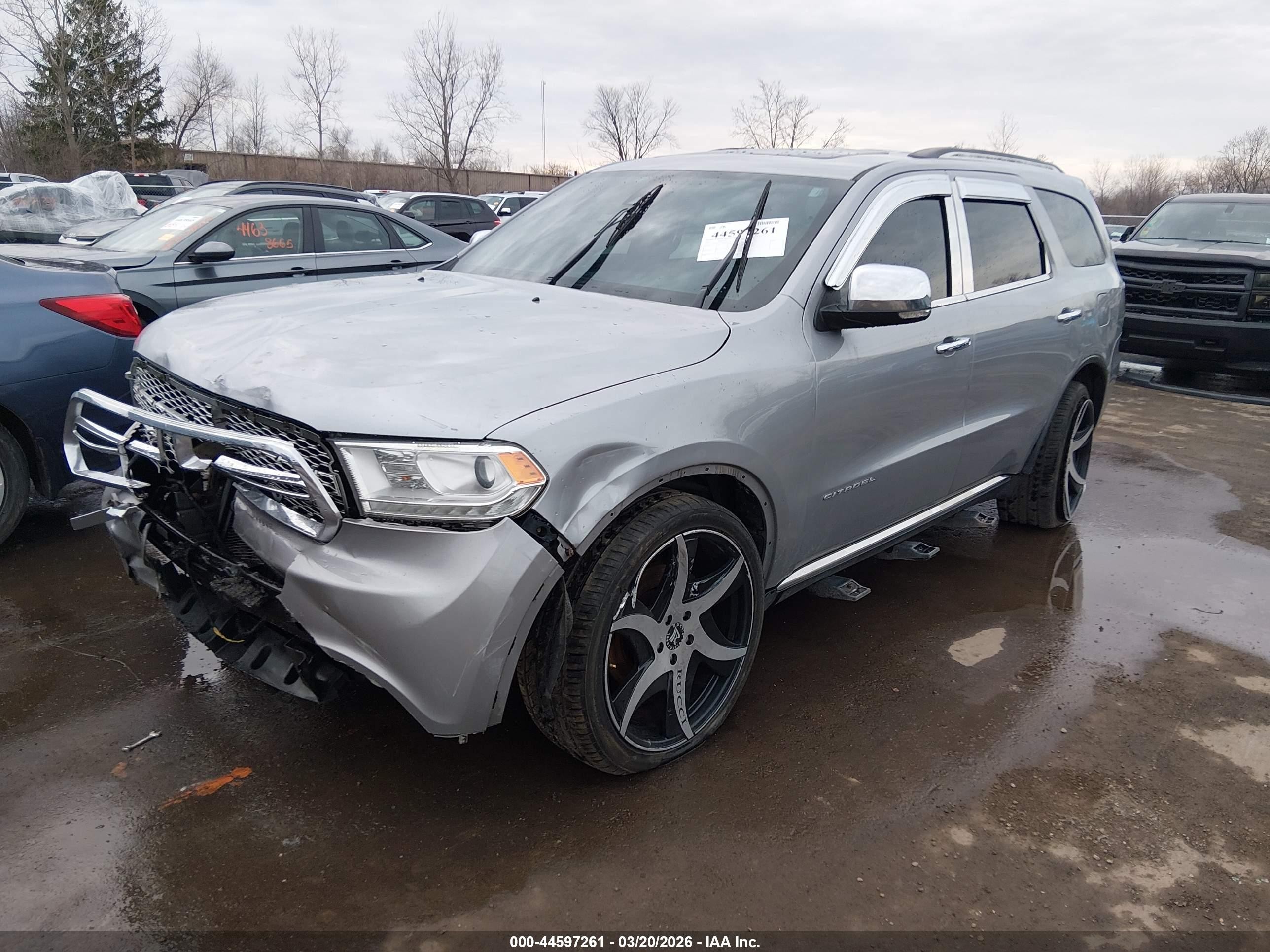 2015 Dodge Durango Citadel Silver vin: 1C4RDJEG9FC799341