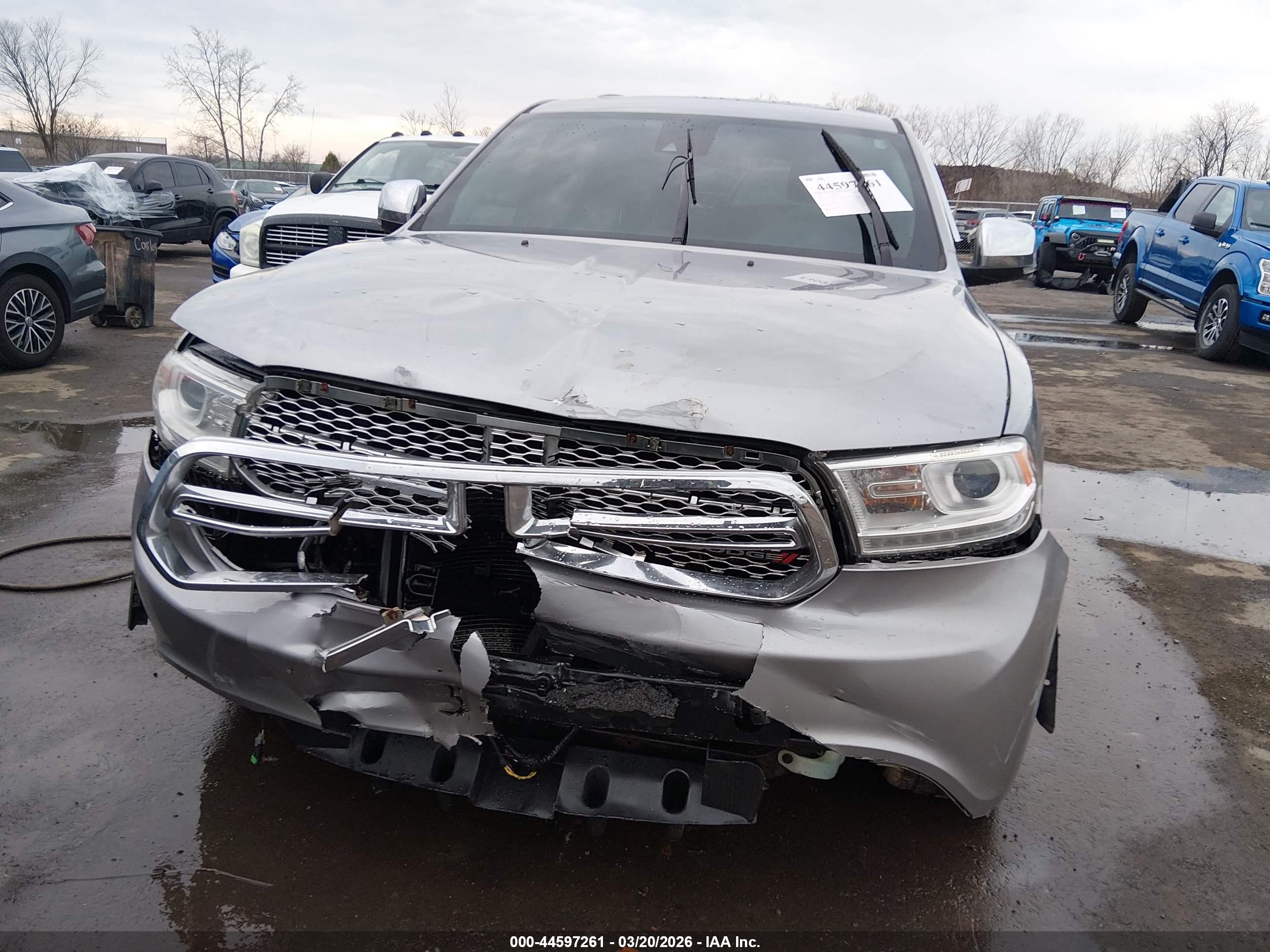 2015 Dodge Durango Citadel Silver vin: 1C4RDJEG9FC799341