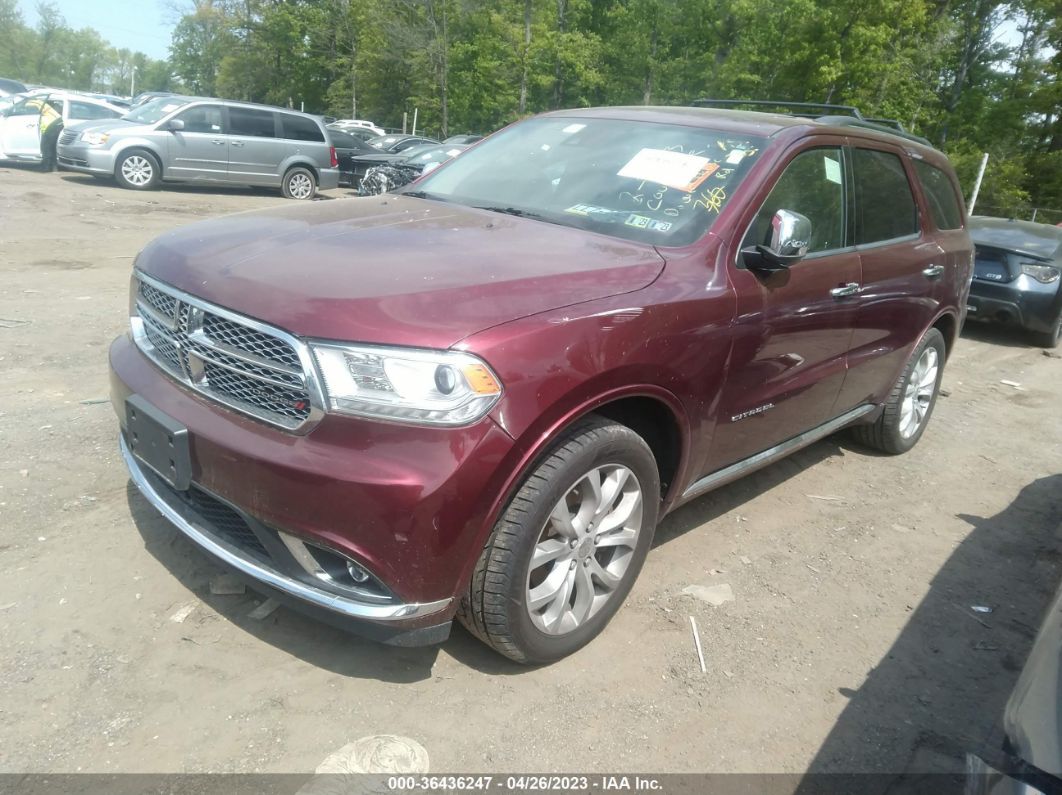 2017 Dodge Durango Citadel Burgundy vin: 1C4RDJEG9HC748926