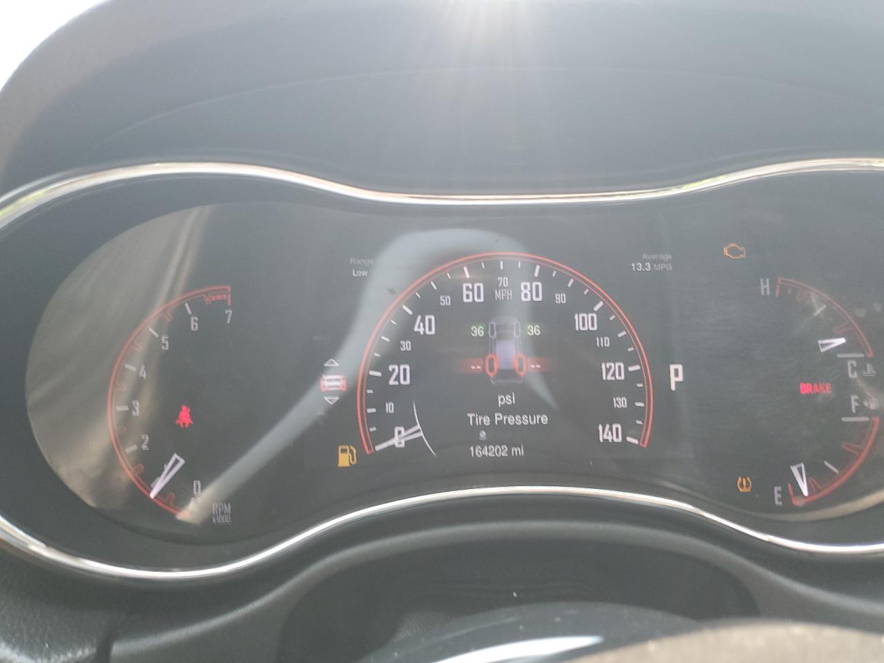 2014 Dodge Durango Citadel Charcoal vin: 1C4RDJEGXEC337286 Damage: Warning Light - Engine, On, Unacceptable