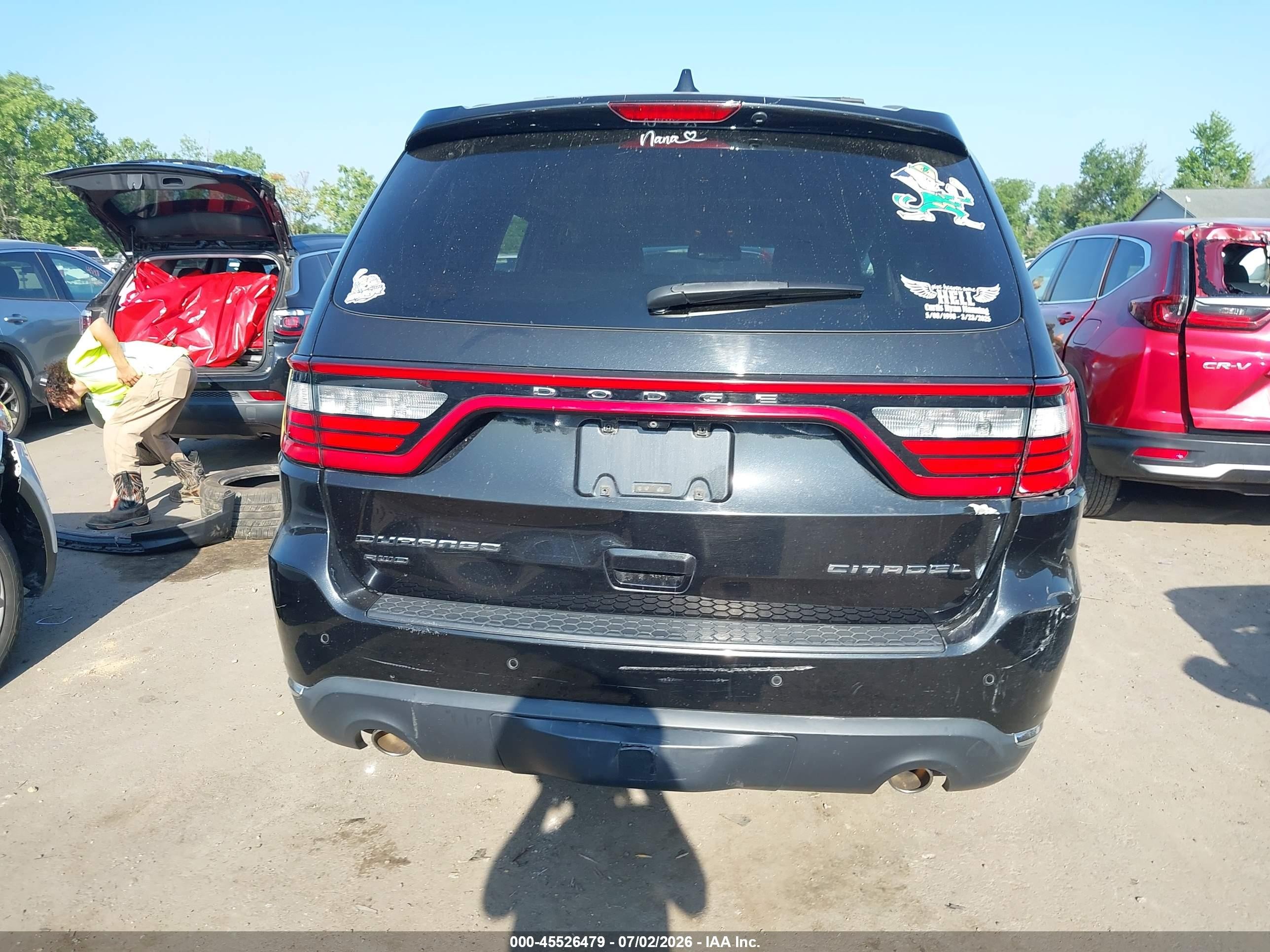 2015 Dodge Durango Citadel Black vin: 1C4RDJEGXFC908261