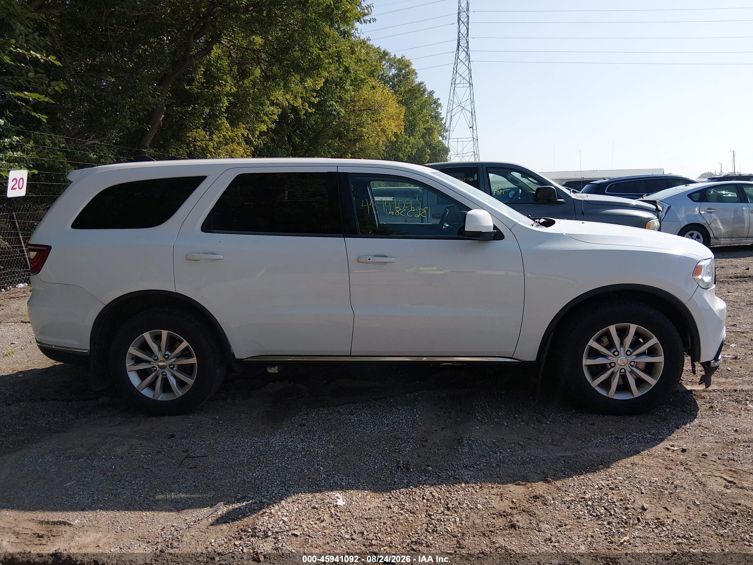 2014 Dodge Durango Special Service Белый vin: 1C4RDJFG2EC389865