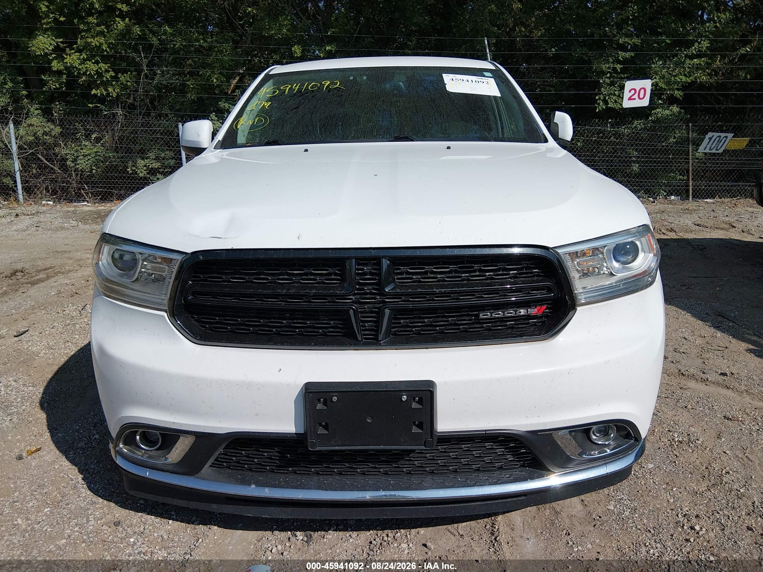 2014 Dodge Durango Special Service Белый vin: 1C4RDJFG2EC389865