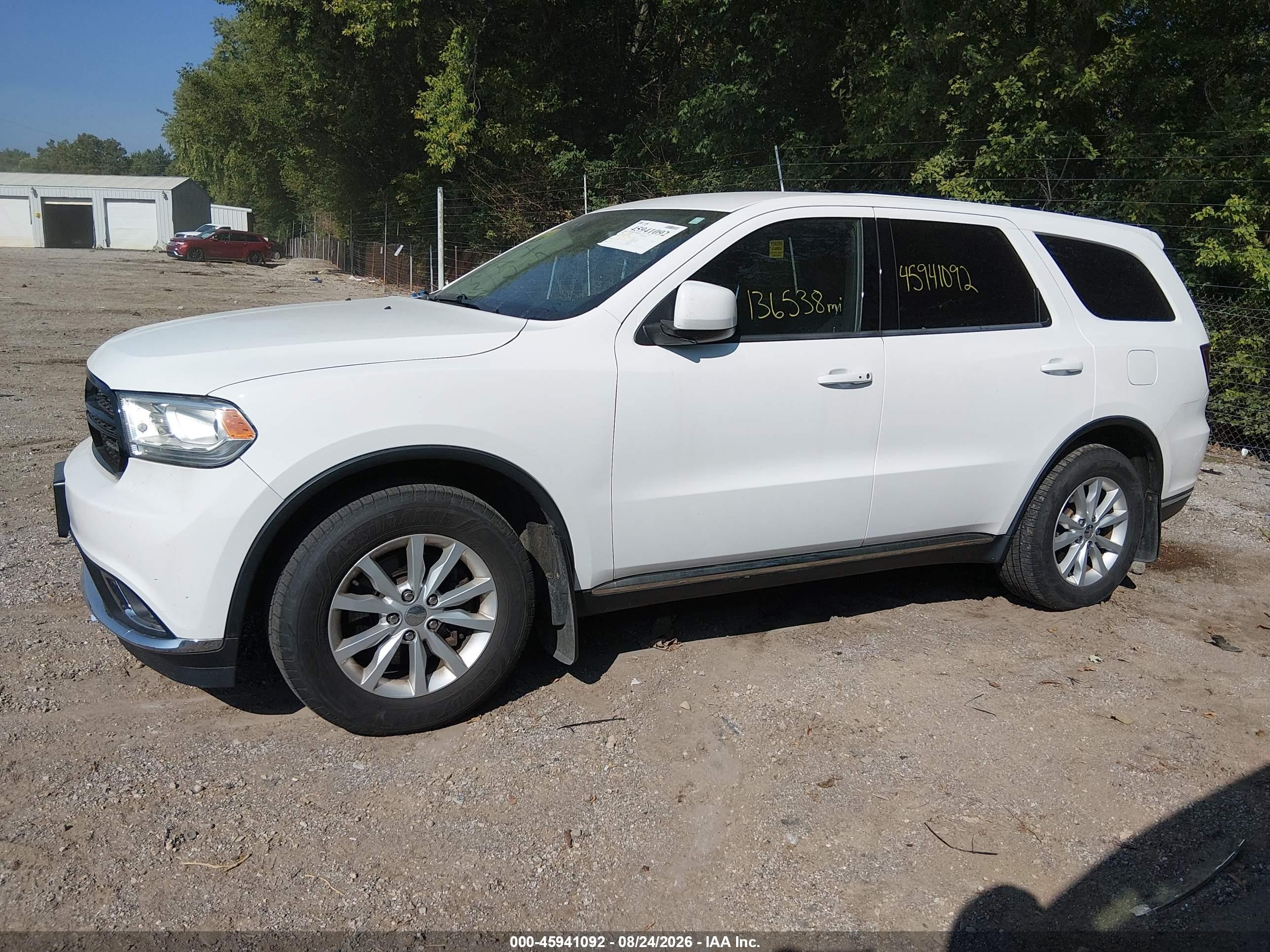 2014 Dodge Durango Special Service Белый vin: 1C4RDJFG2EC389865
