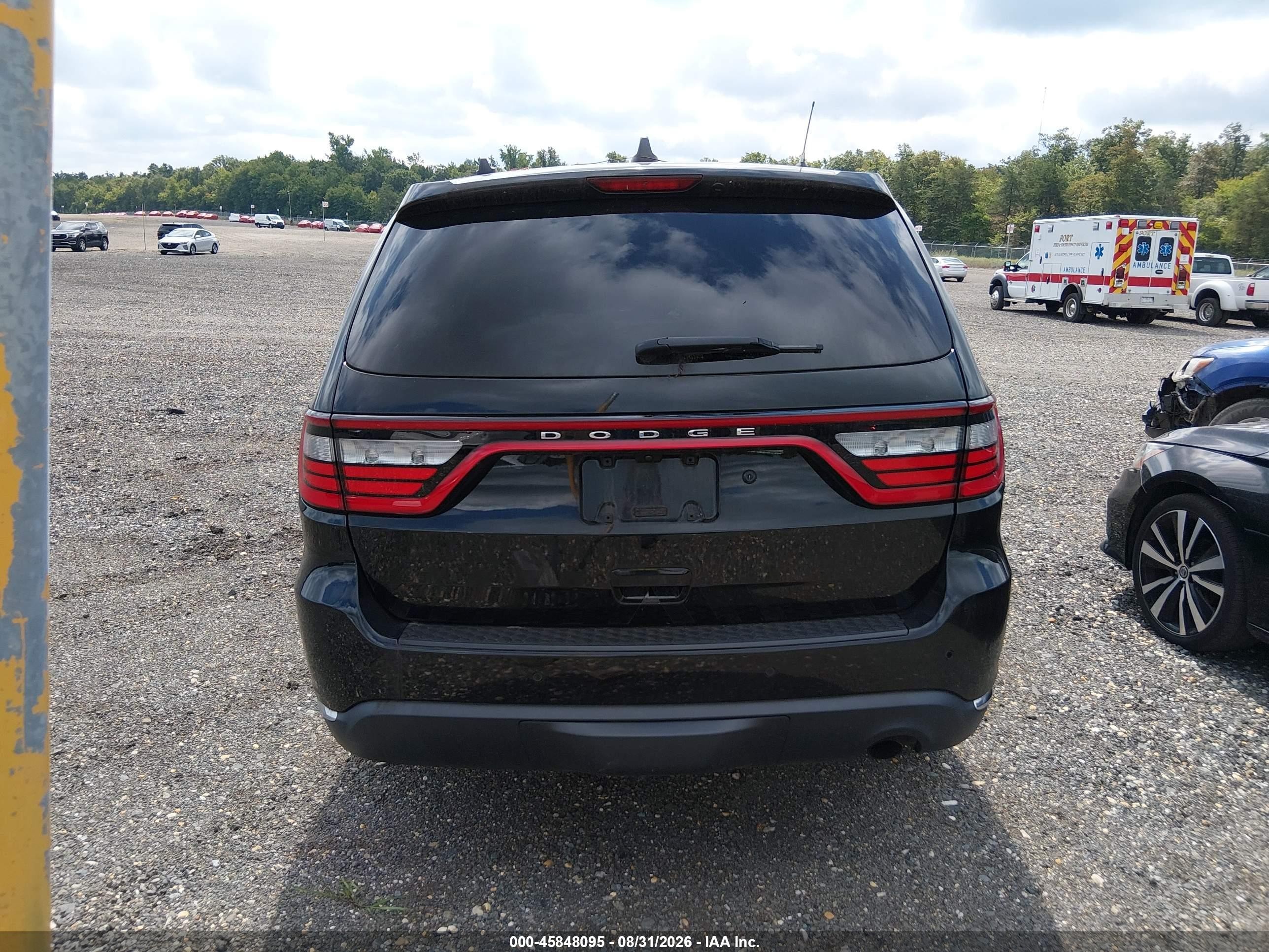 2020 Dodge Durango Pursuit Awd Black vin: 1C4RDJFG4LC442238