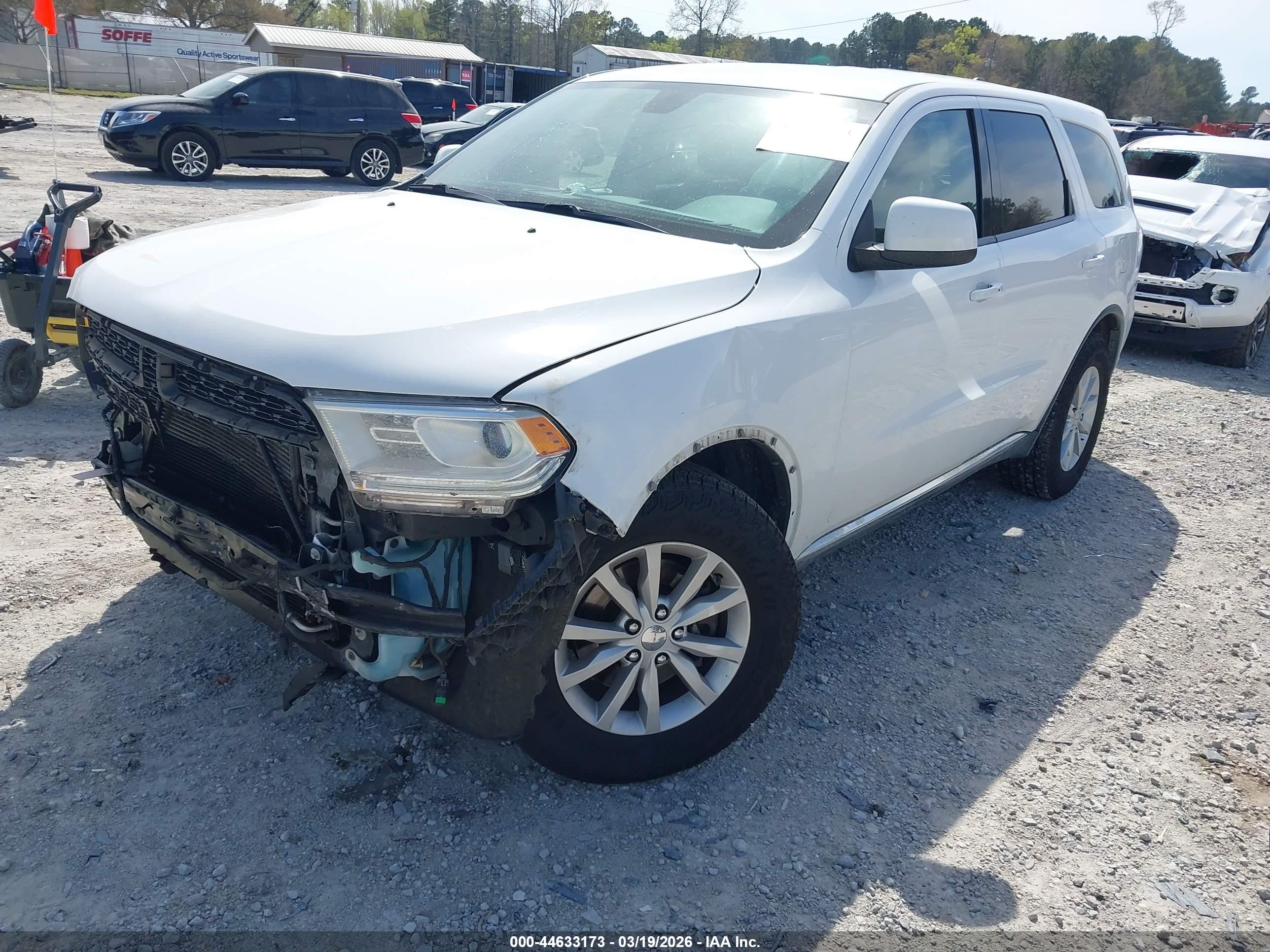 2015 Dodge Durango Special Service White vin: 1C4RDJFG5FC801777