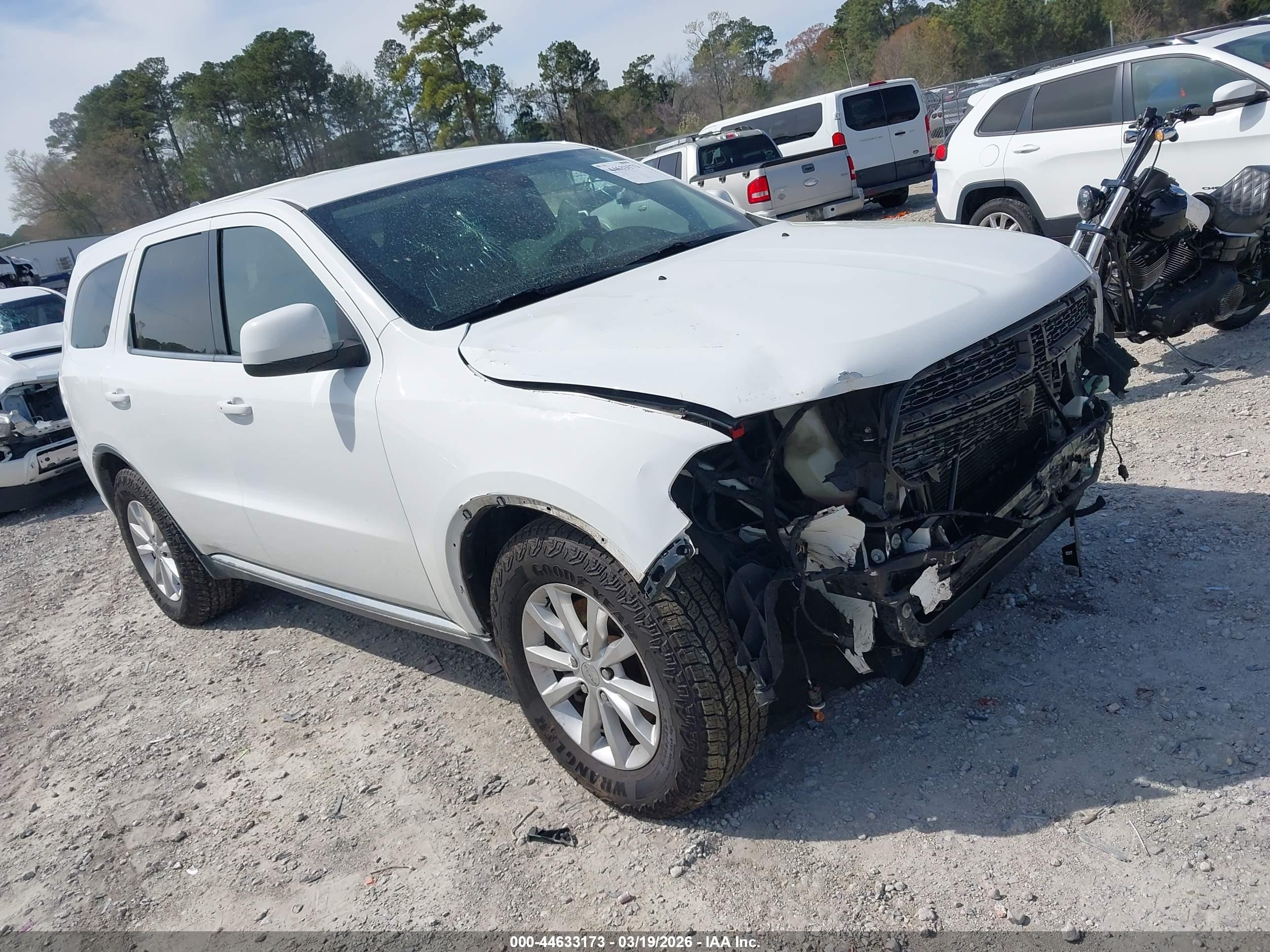 2015 Dodge Durango Special Service White vin: 1C4RDJFG5FC801777