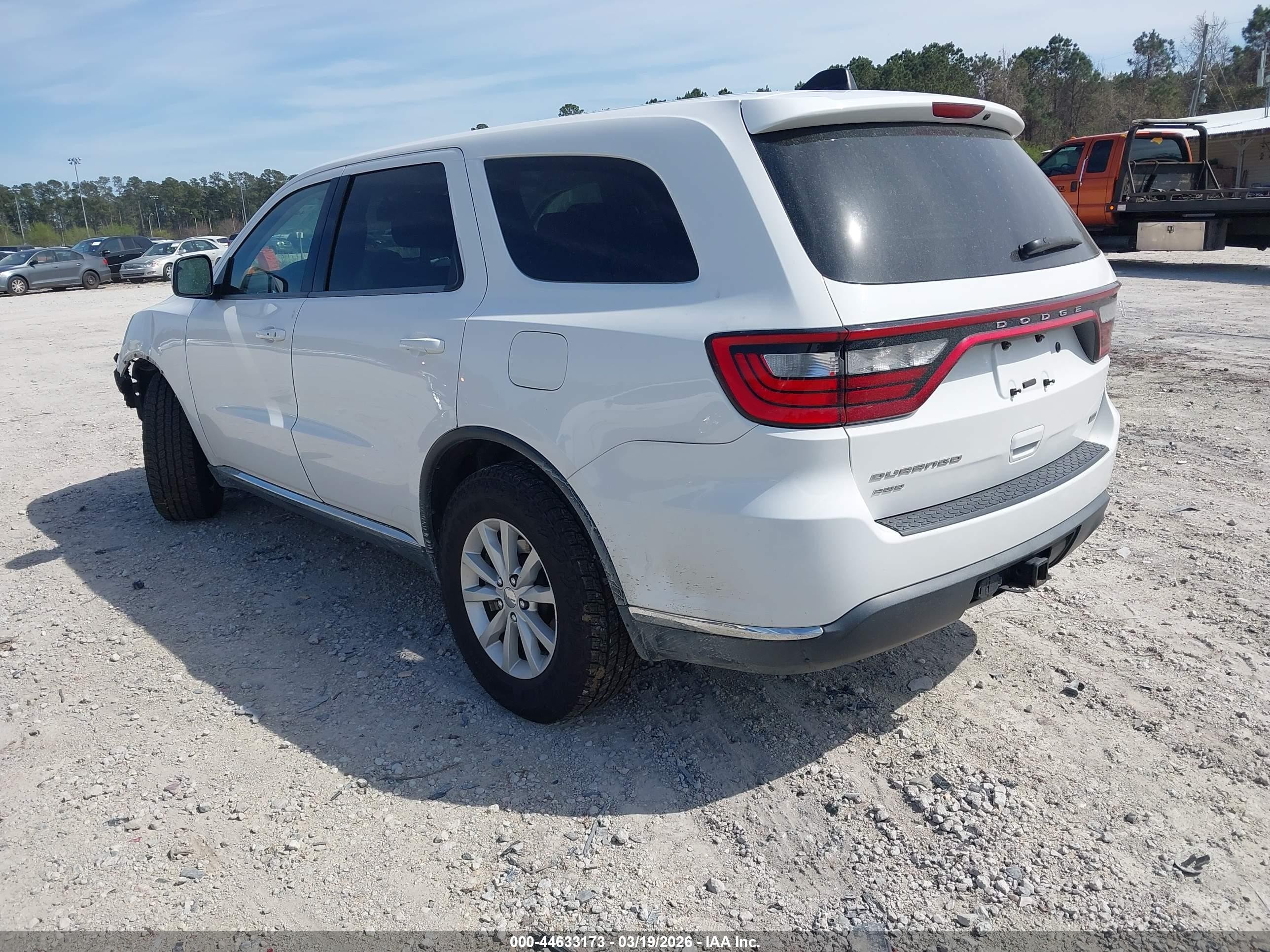 2015 Dodge Durango Special Service White vin: 1C4RDJFG5FC801777