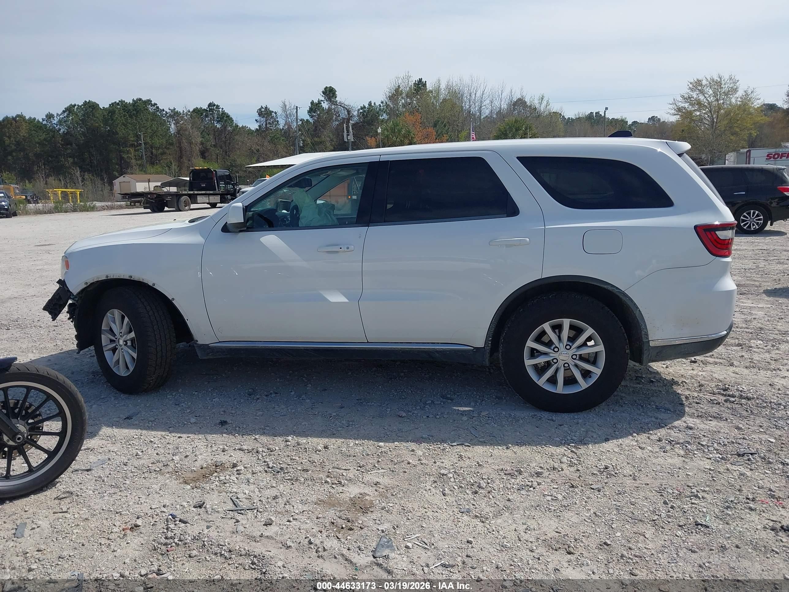 2015 Dodge Durango Special Service White vin: 1C4RDJFG5FC801777
