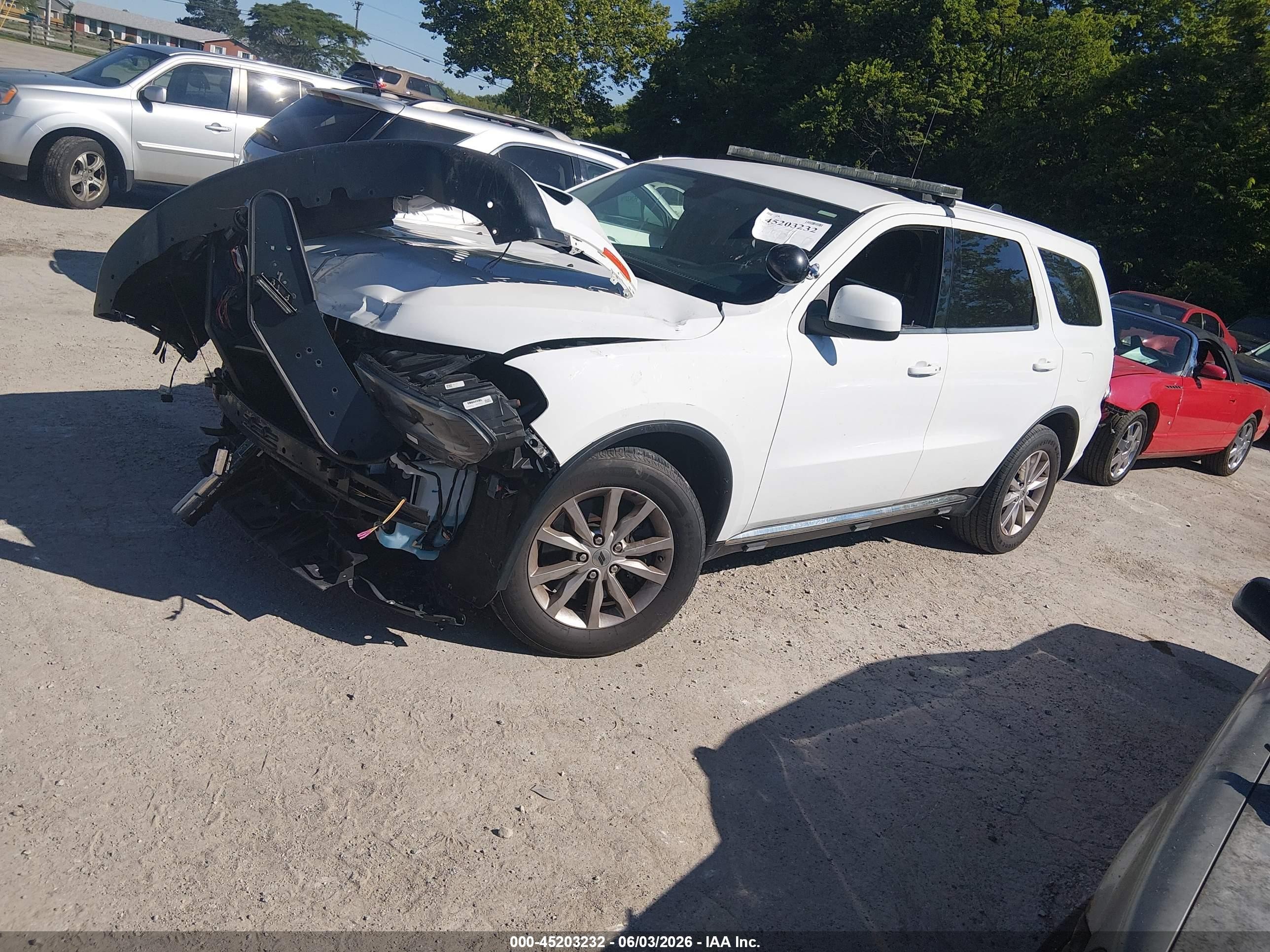 2022 Dodge Durango Pursuit Awd Белый vin: 1C4RDJFG6NC137150