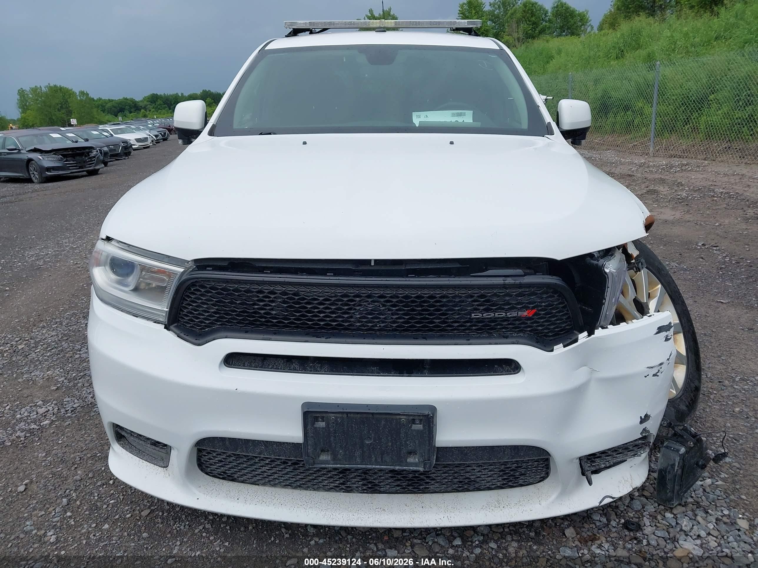 2020 Dodge Durango Pursuit Awd White vin: 1C4RDJFG8LC431811