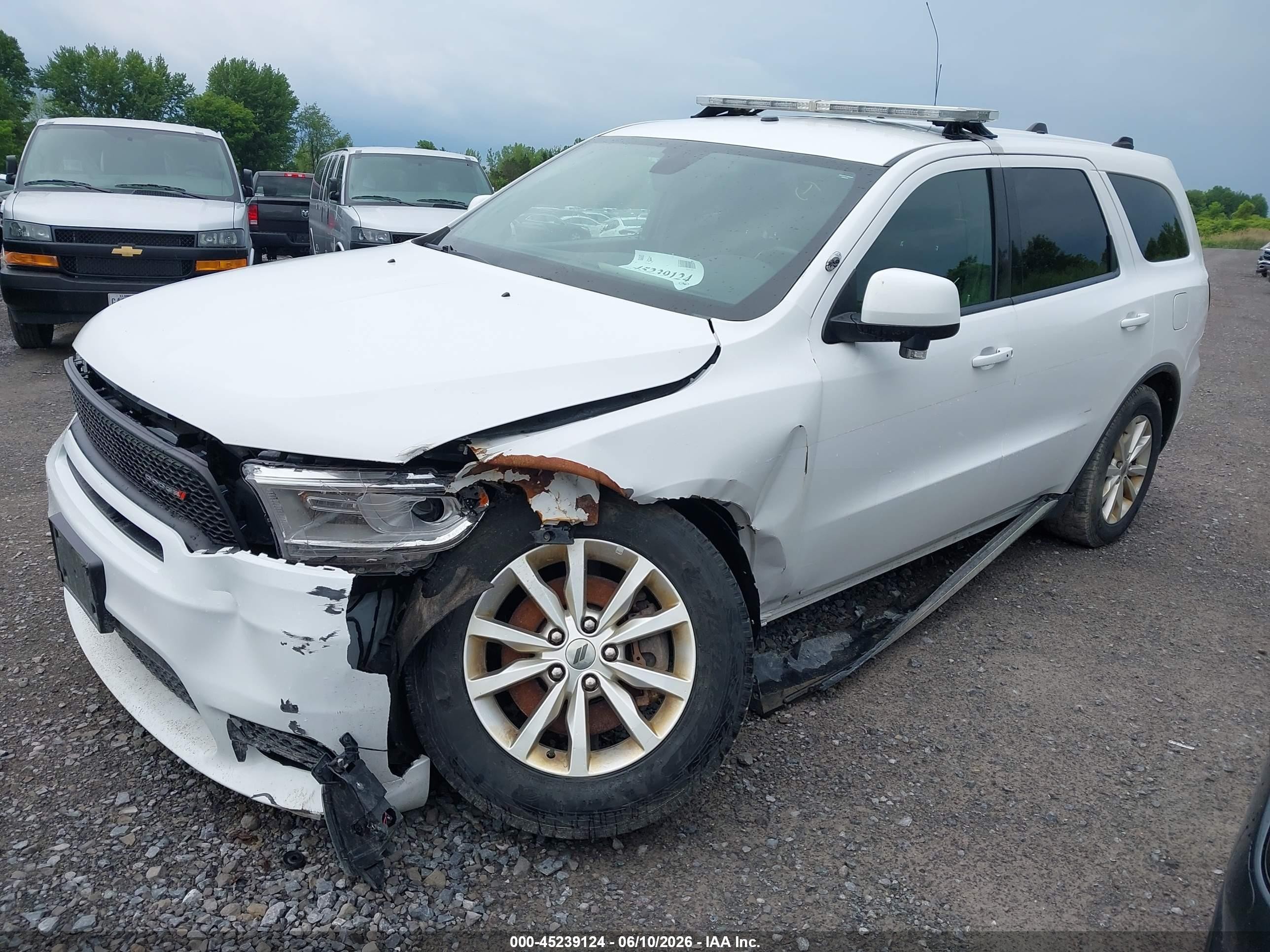 2020 Dodge Durango Pursuit Awd White vin: 1C4RDJFG8LC431811