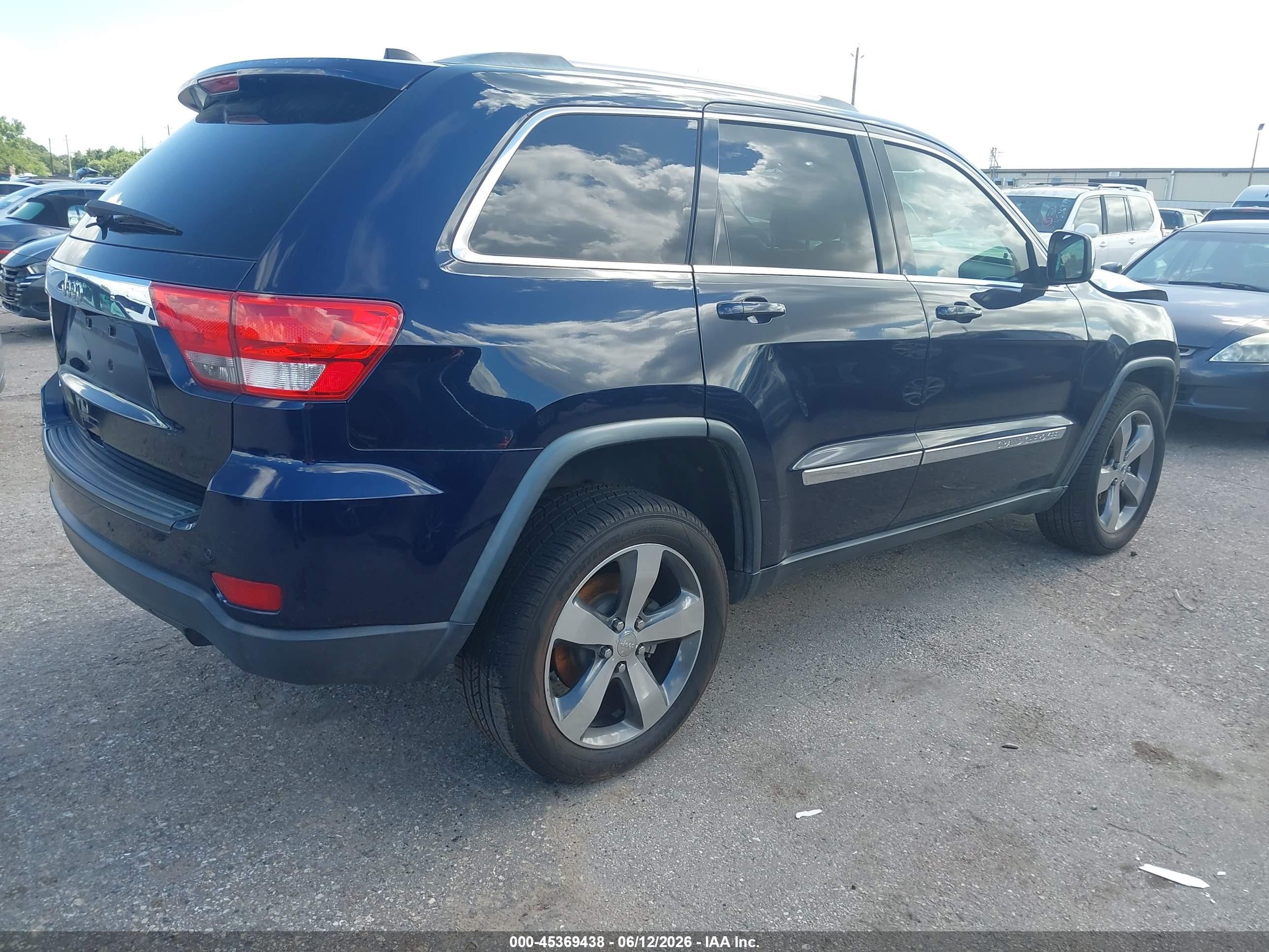 2012 Jeep Grand Cherokee Laredo Black vin: 1C4RJEAG0CC258728
