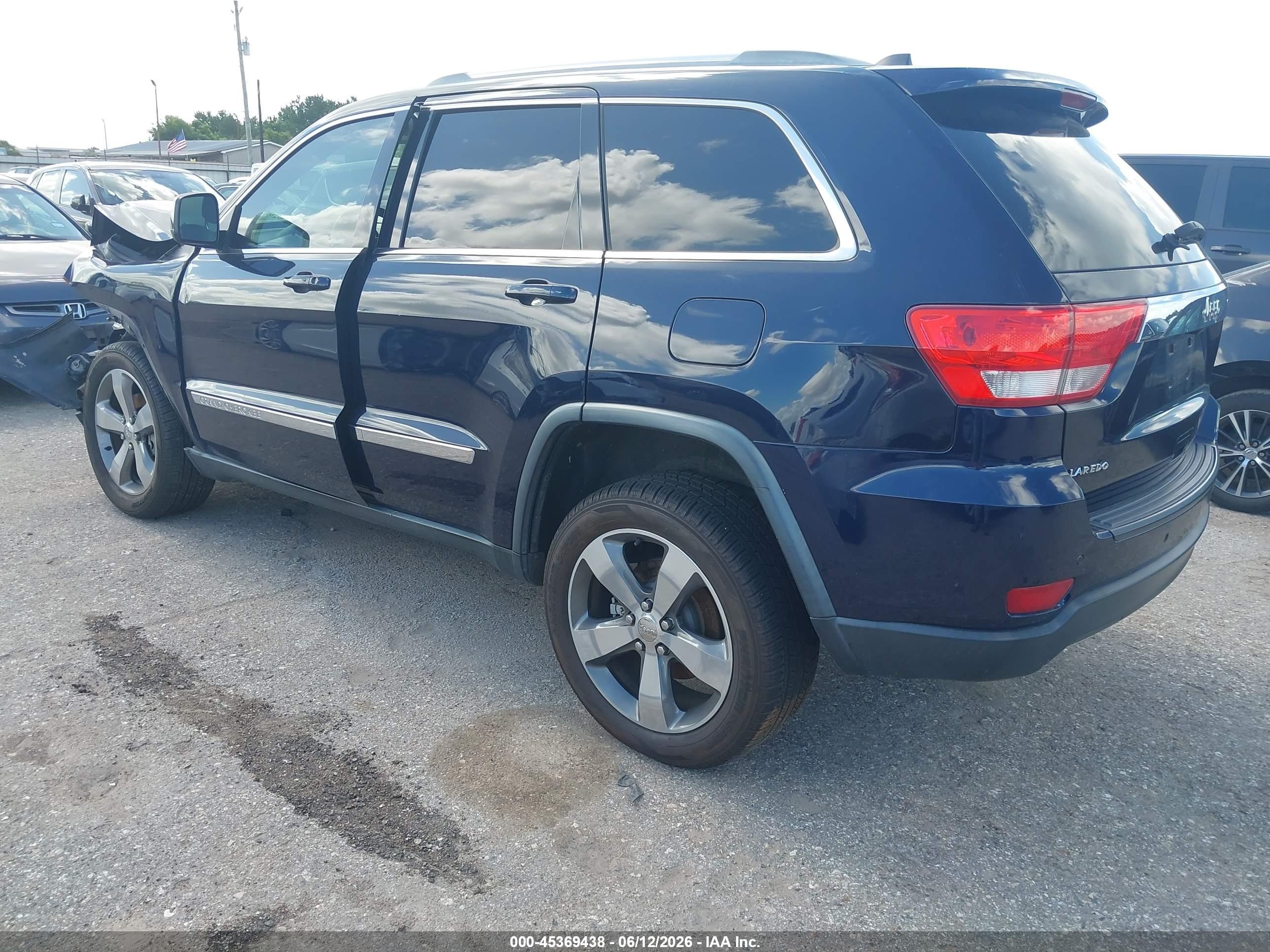 2012 Jeep Grand Cherokee Laredo Black vin: 1C4RJEAG0CC258728