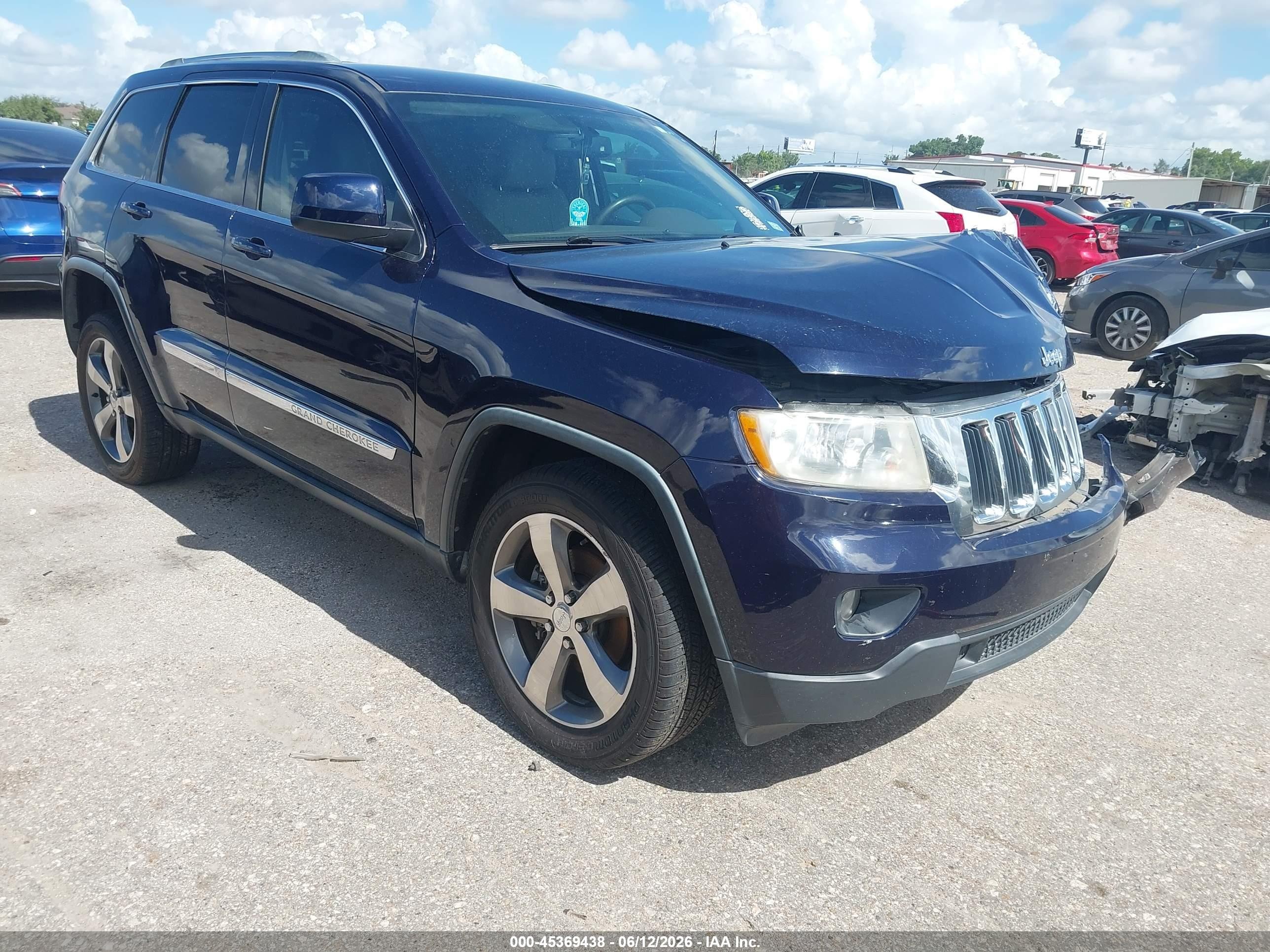 2012 Jeep Grand Cherokee Laredo Black vin: 1C4RJEAG0CC258728