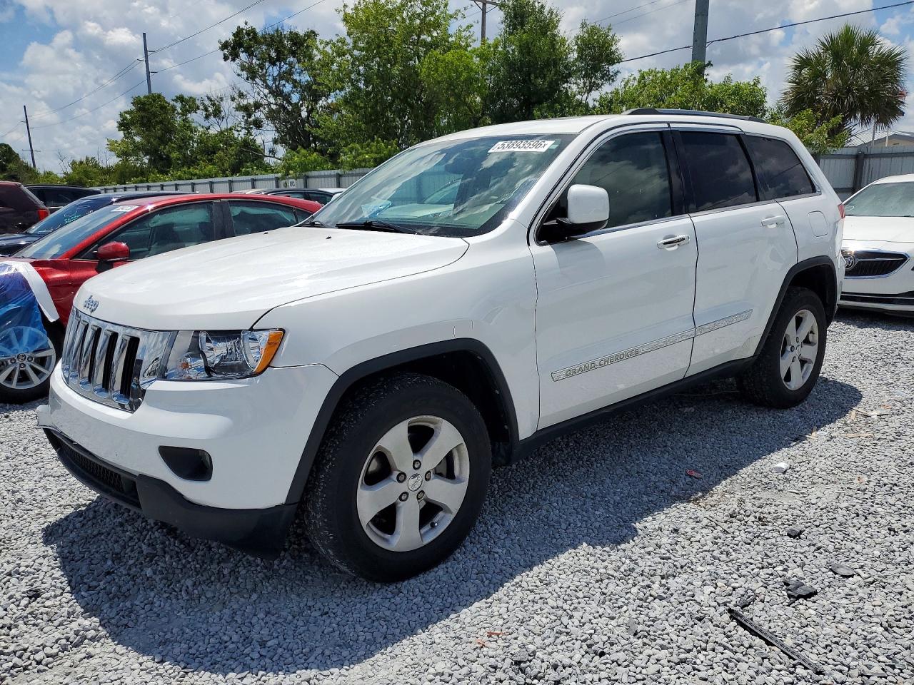 2013 Jeep Grand Cherokee Laredo Белый vin: 1C4RJEAG0DC588774