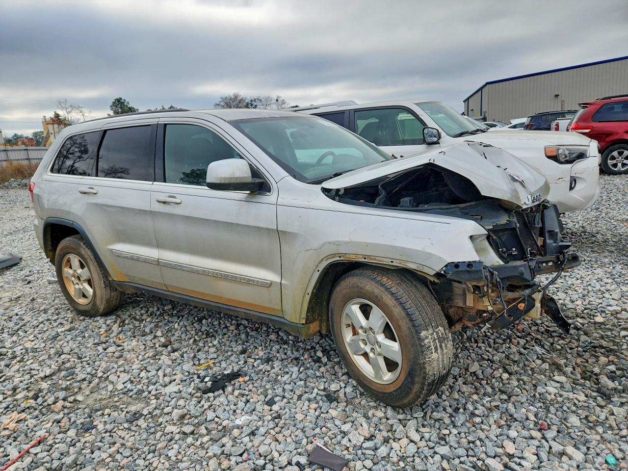 2013 Jeep Grand Cherokee Laredo Серебряный vin: 1C4RJEAG0DC597684