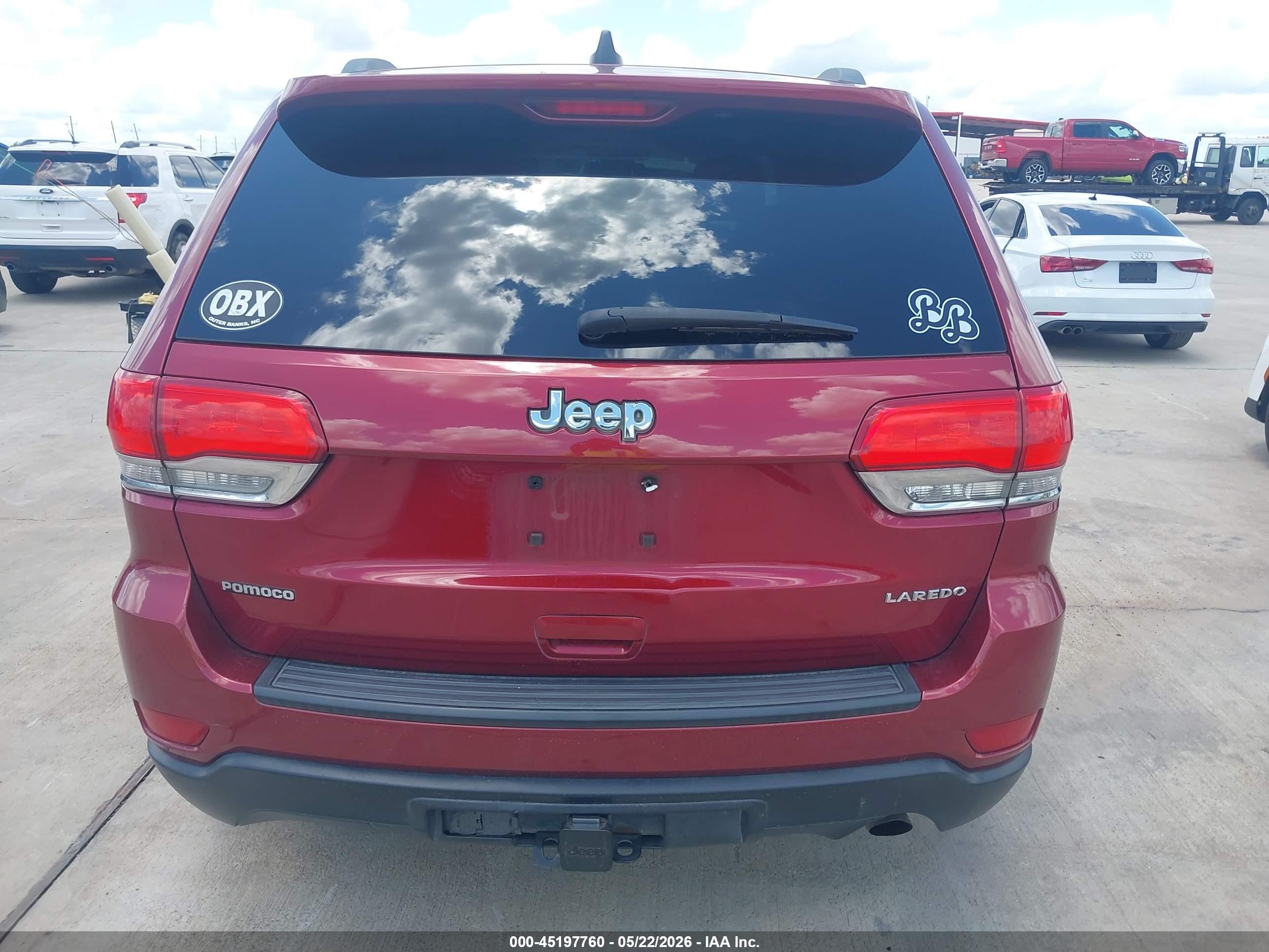 2014 Jeep Grand Cherokee Laredo Red vin: 1C4RJEAG0EC160348