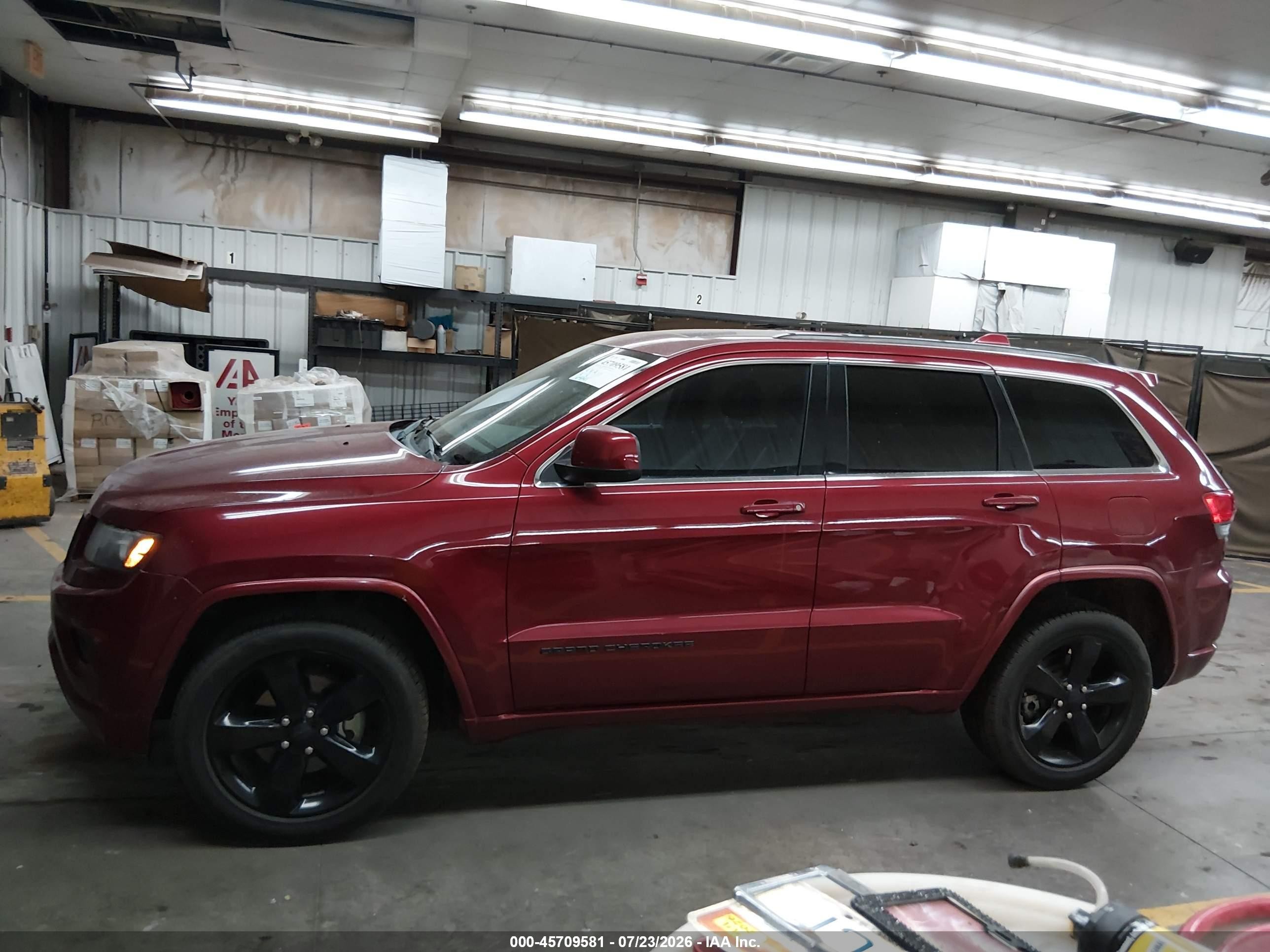 2014 Jeep Grand Cherokee Altitude Red vin: 1C4RJEAG0EC529063