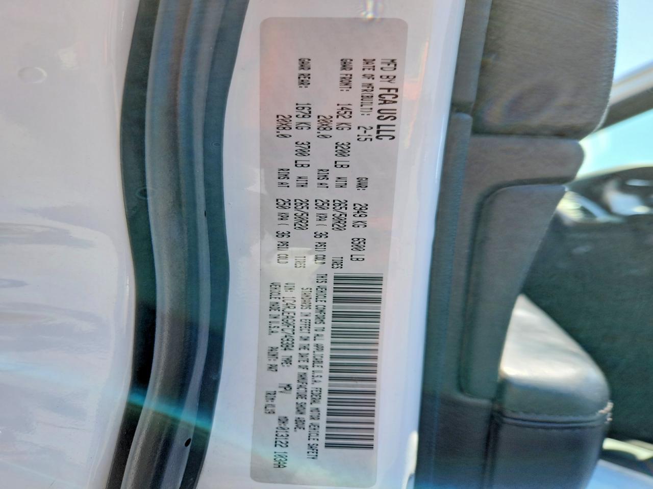 2015 Jeep Grand Cherokee Laredo White vin: 1C4RJEAG0FC749384
