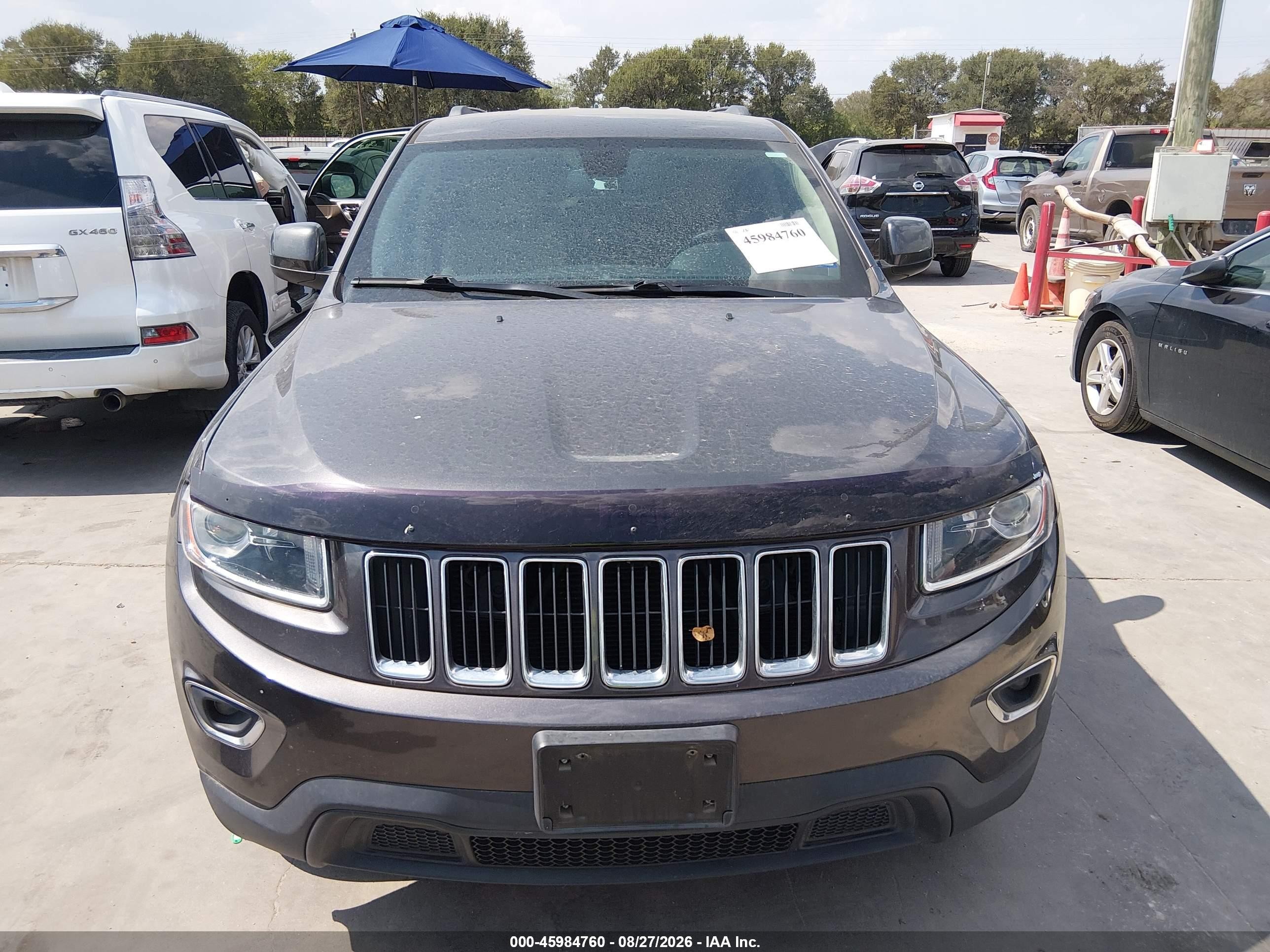 2015 Jeep Grand Cherokee Laredo Gray vin: 1C4RJEAG0FC957314