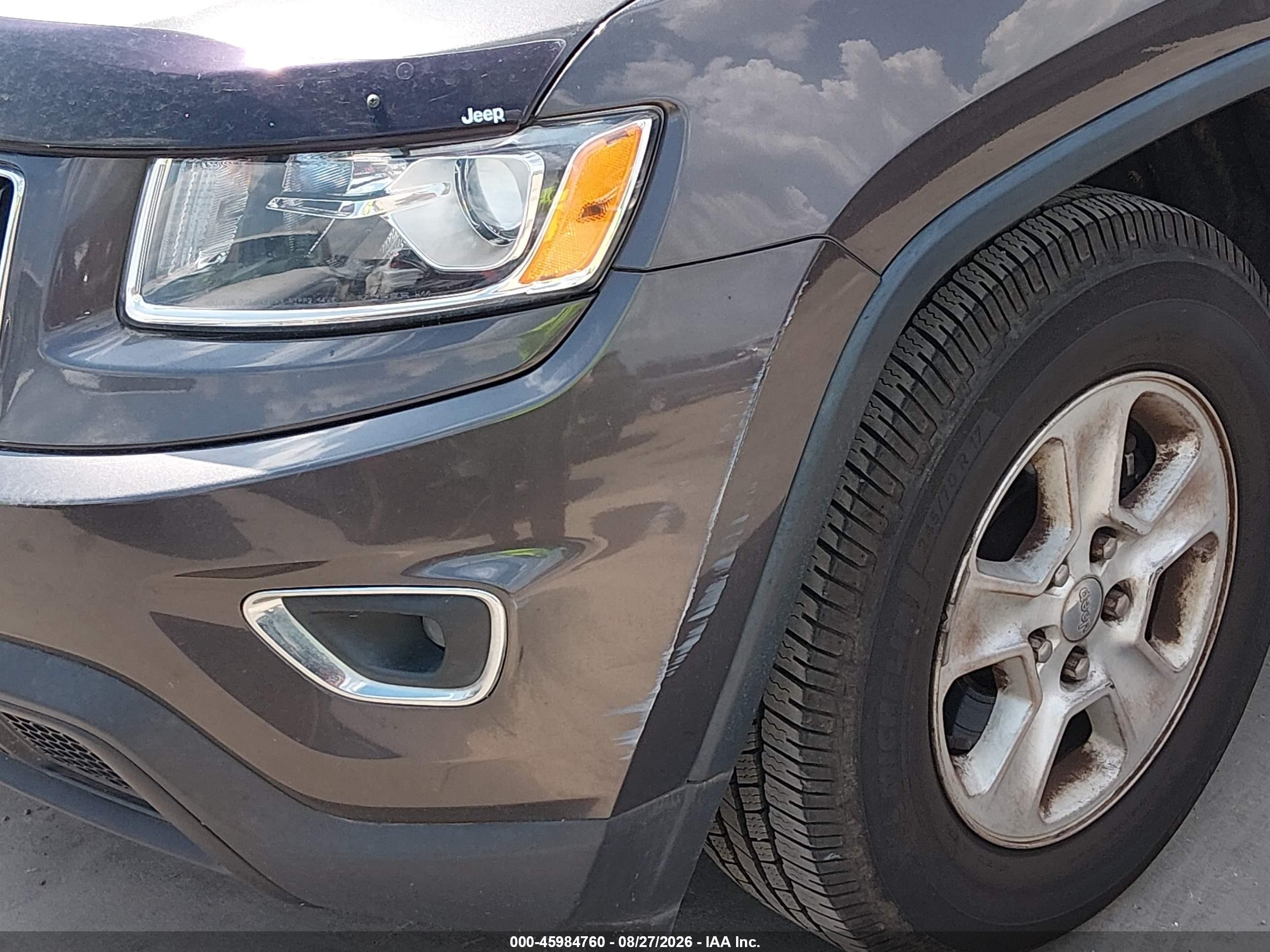 2015 Jeep Grand Cherokee Laredo Gray vin: 1C4RJEAG0FC957314