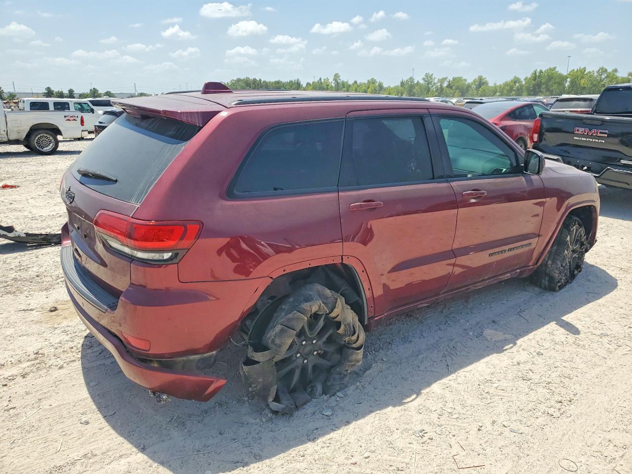 2017 Jeep Grand Cherokee Laredo Maroon vin: 1C4RJEAG0HC770545