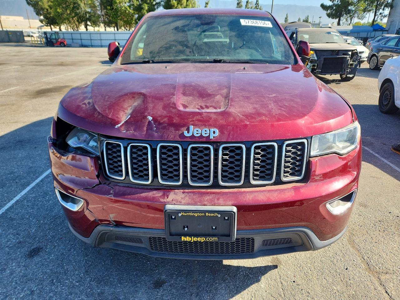 2018 Jeep Grand Cherokee Laredo Бордовый vin: 1C4RJEAG0JC181792