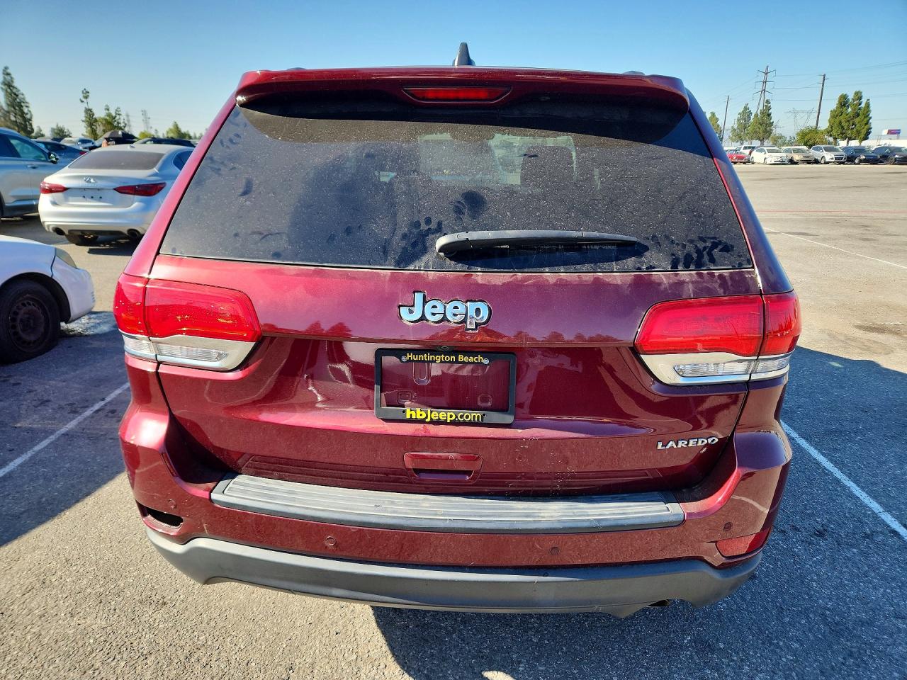 2018 Jeep Grand Cherokee Laredo Бордовый vin: 1C4RJEAG0JC181792